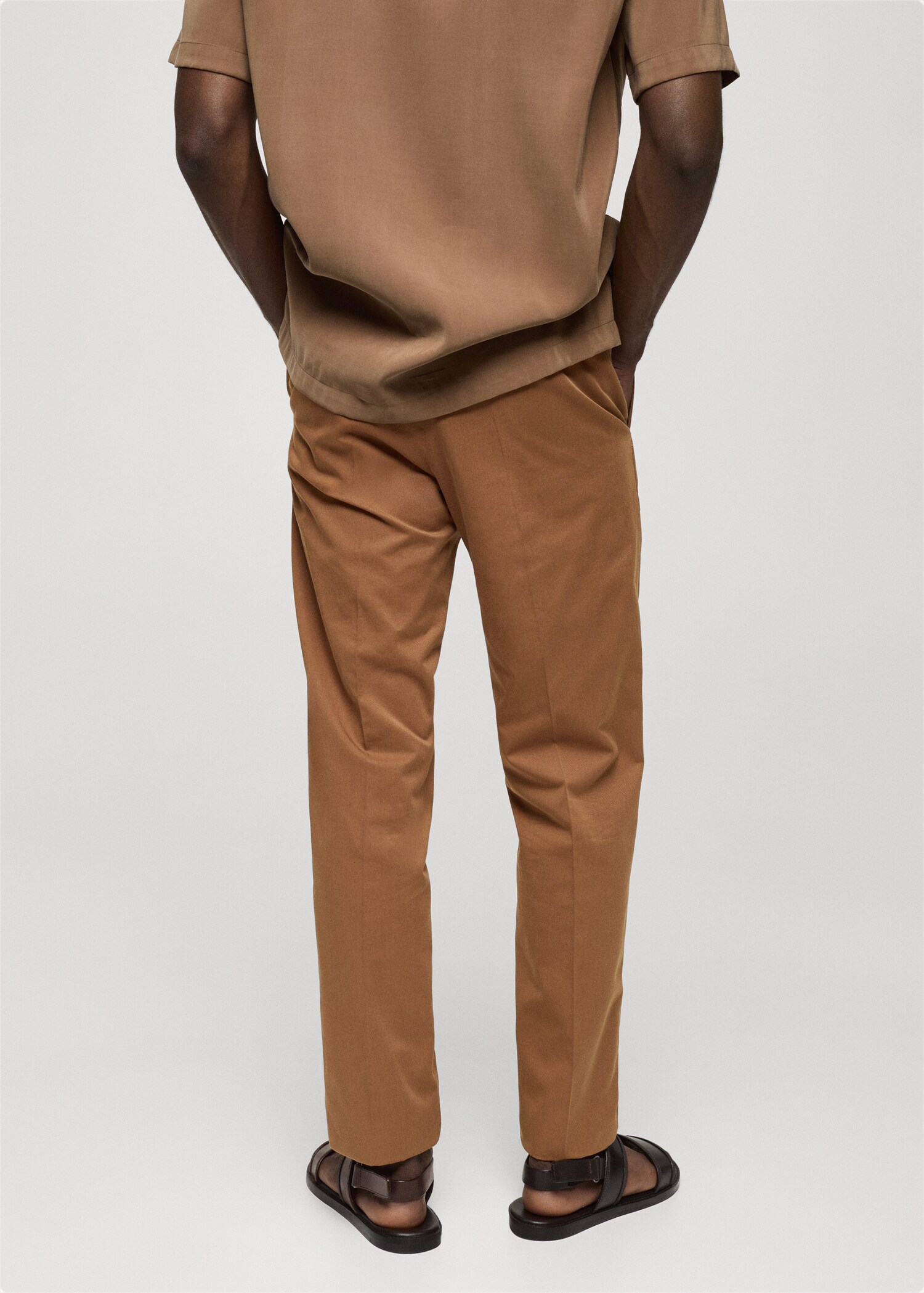 Pantalon regular-fit coton Tencel - Verso de l’article