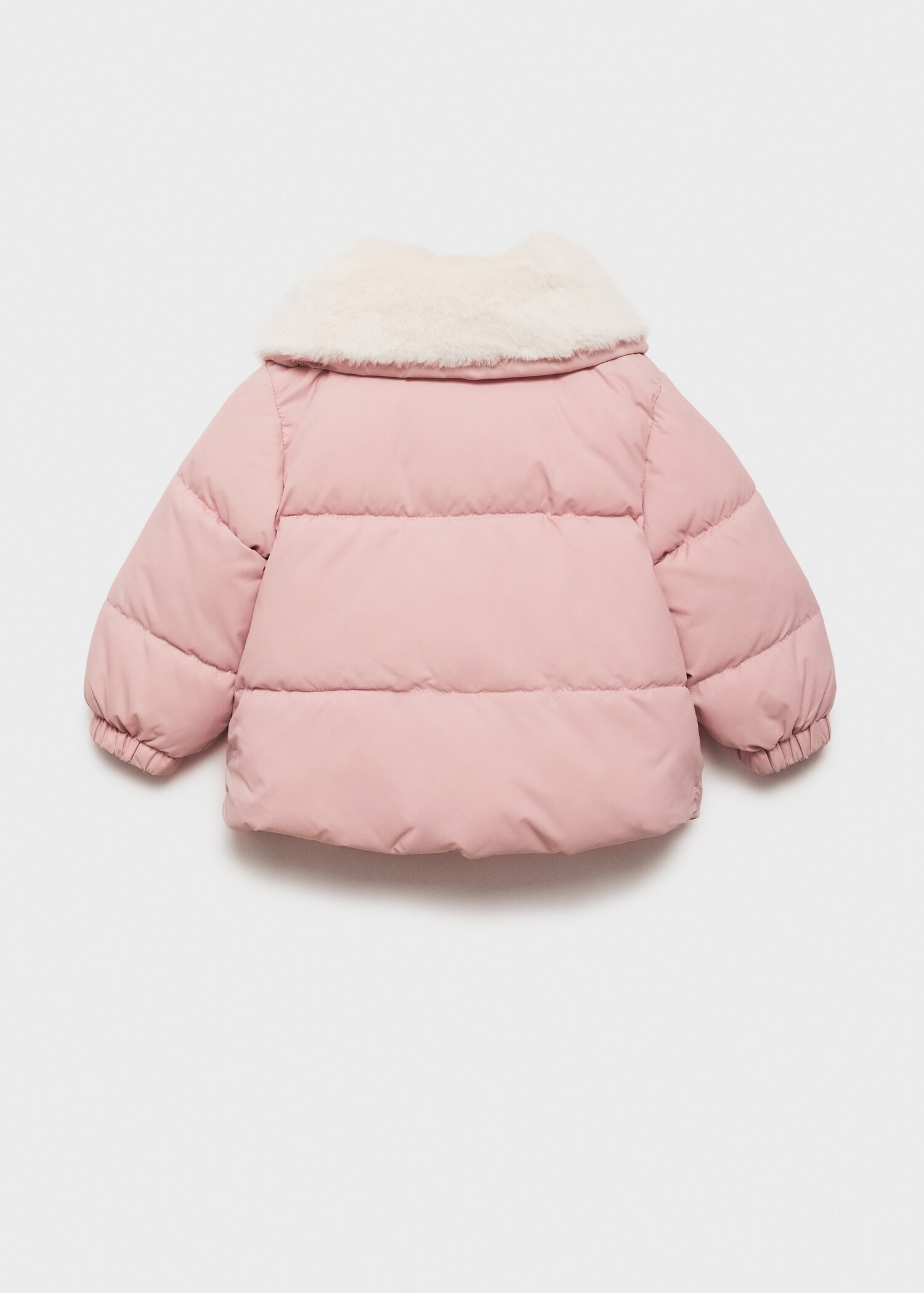 Fur collar quilted coat - Reverse of the article