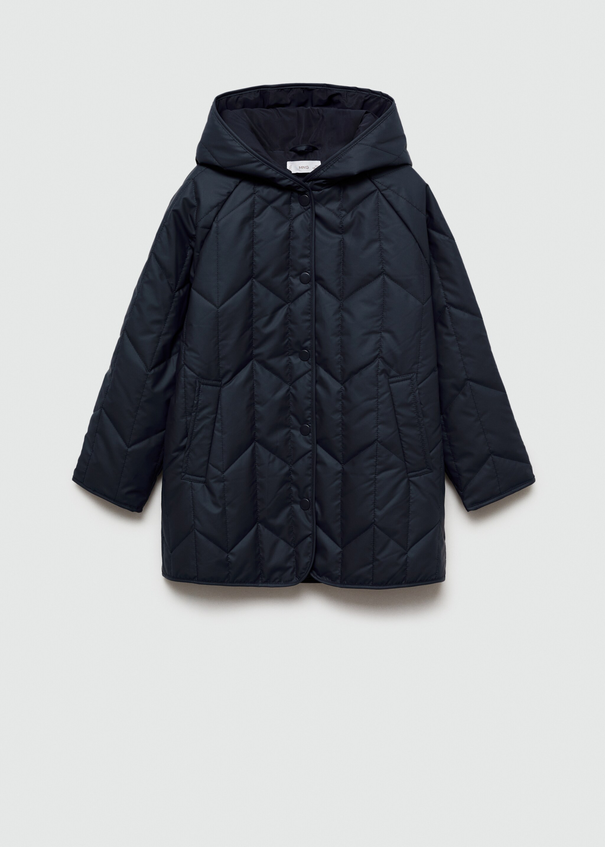 Anorak matelassé imperméable à losanges - Article sans modèle, Bleu marine foncé. Ref: 77014441-00.