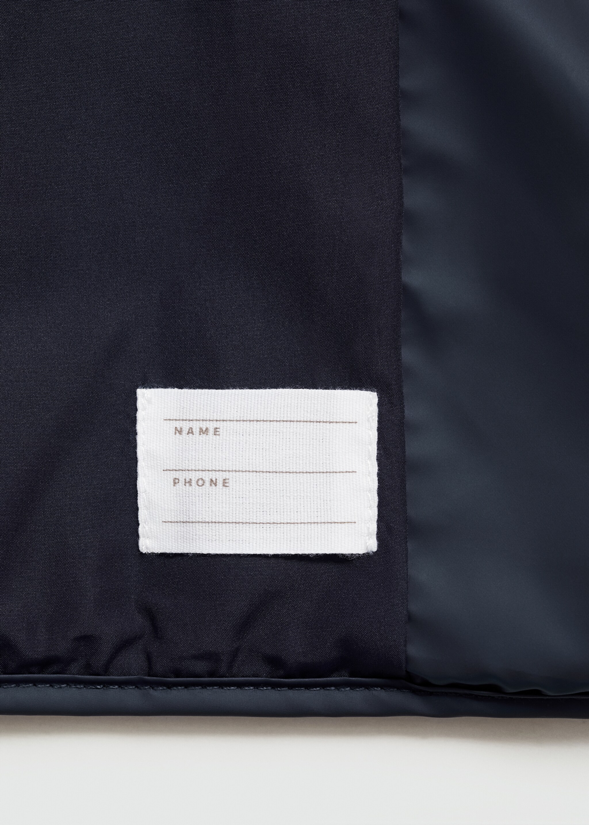 Anorak matelassé imperméable à losanges - Détail de l'article 0, Bleu marine foncé. Ref: 77014441-00.