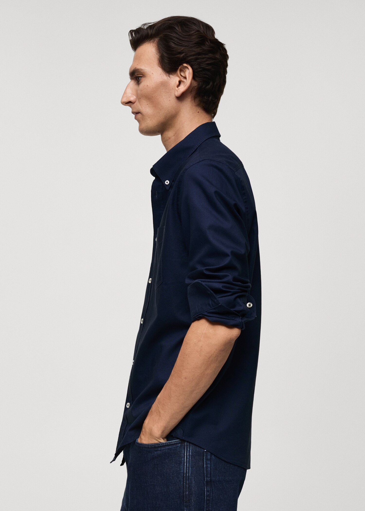 Regular fit Oxford cotton shirt - Details of the article 2