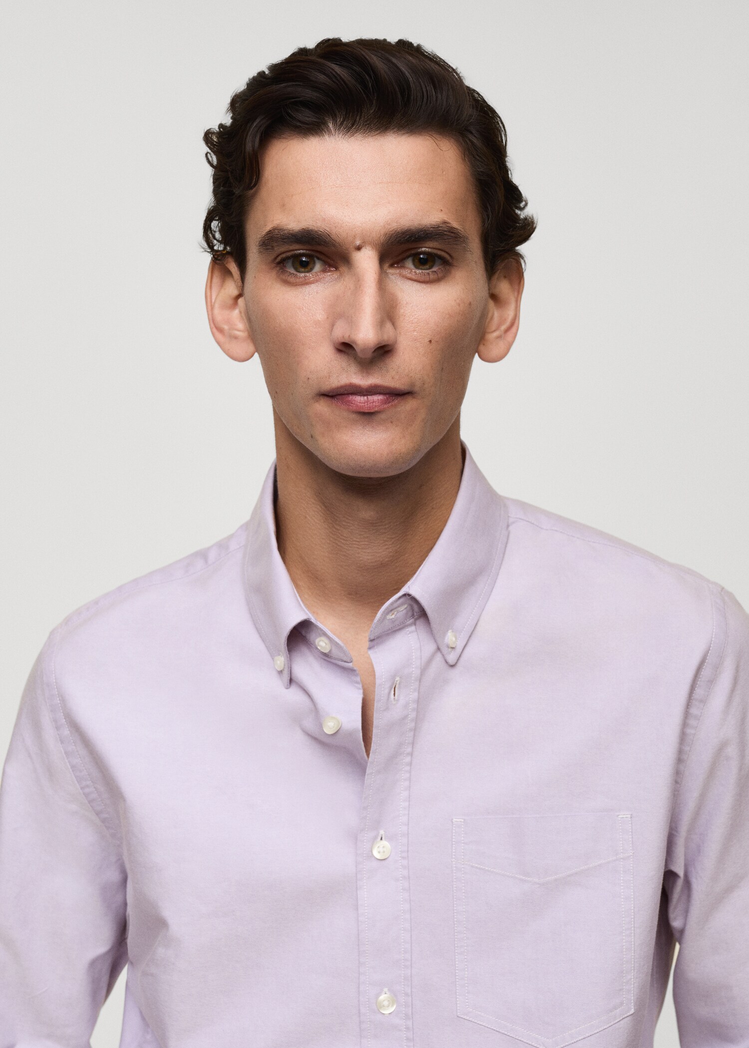 Regular fit Oxford cotton shirt - Details of the article 1