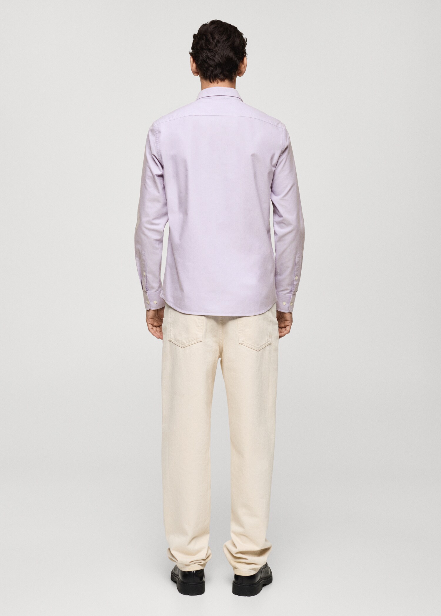 Regular fit Oxford cotton shirt - Reverse of the article