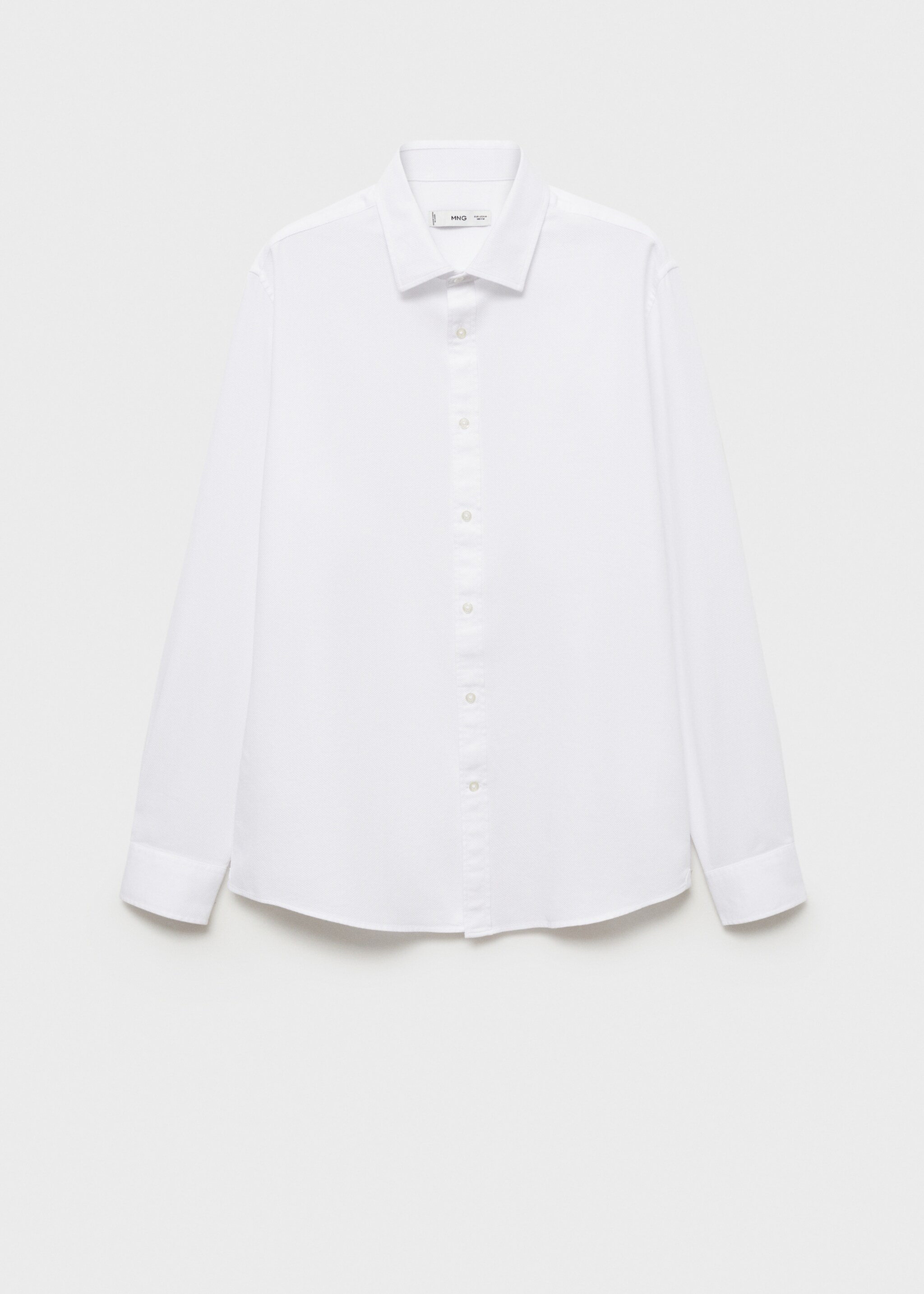 Camicia 100% cotone regular-fit - Articolo senza modello, Bianco. Ref: 77014443-00.
