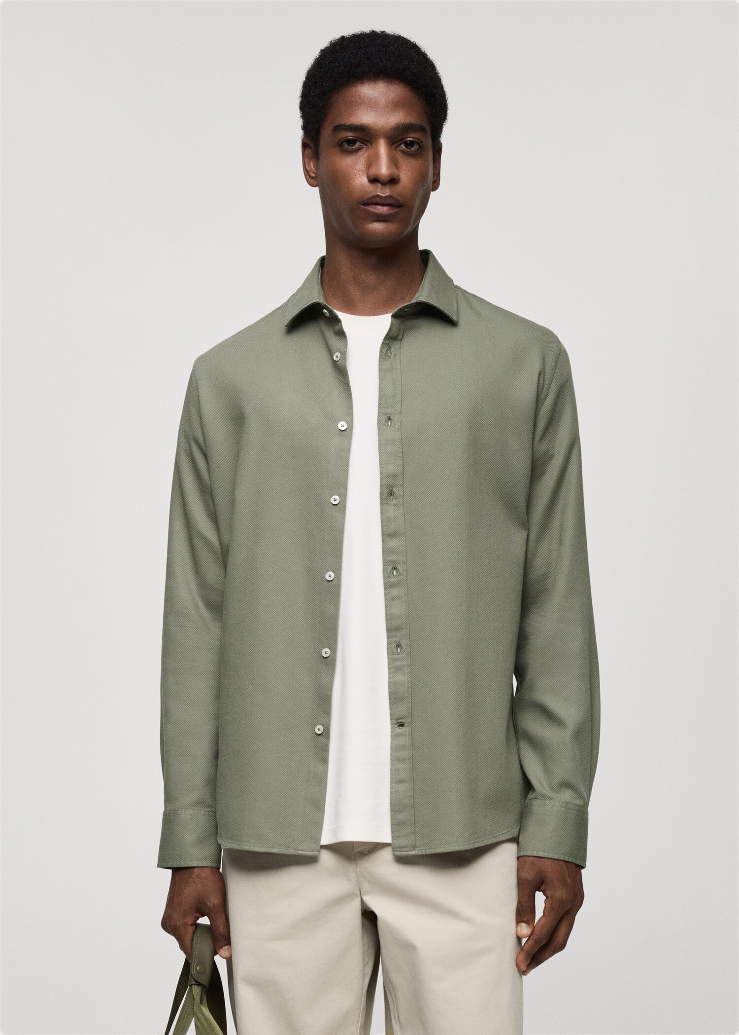 100% cotton regular-fit shirt - Medium plane
