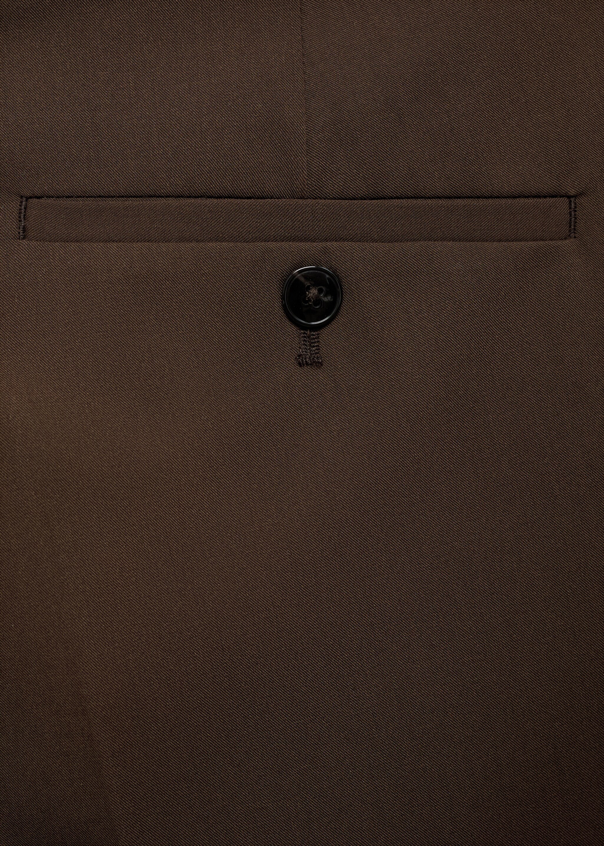 Stretch fabric super slim-fit suit trousers - Details of the article 0, Tobacco Brown. Ref: 77014444-00.