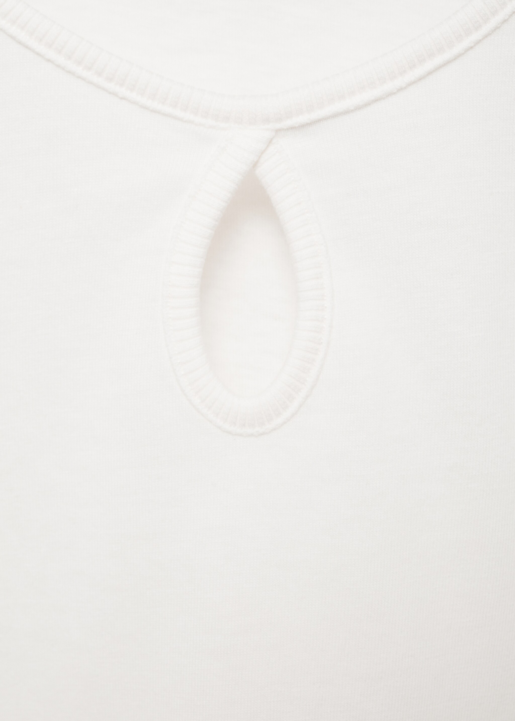 Långärmad t-shirt i bomull - Detaljer om artikeln 8, Benvit. Ref: 77014452-00.