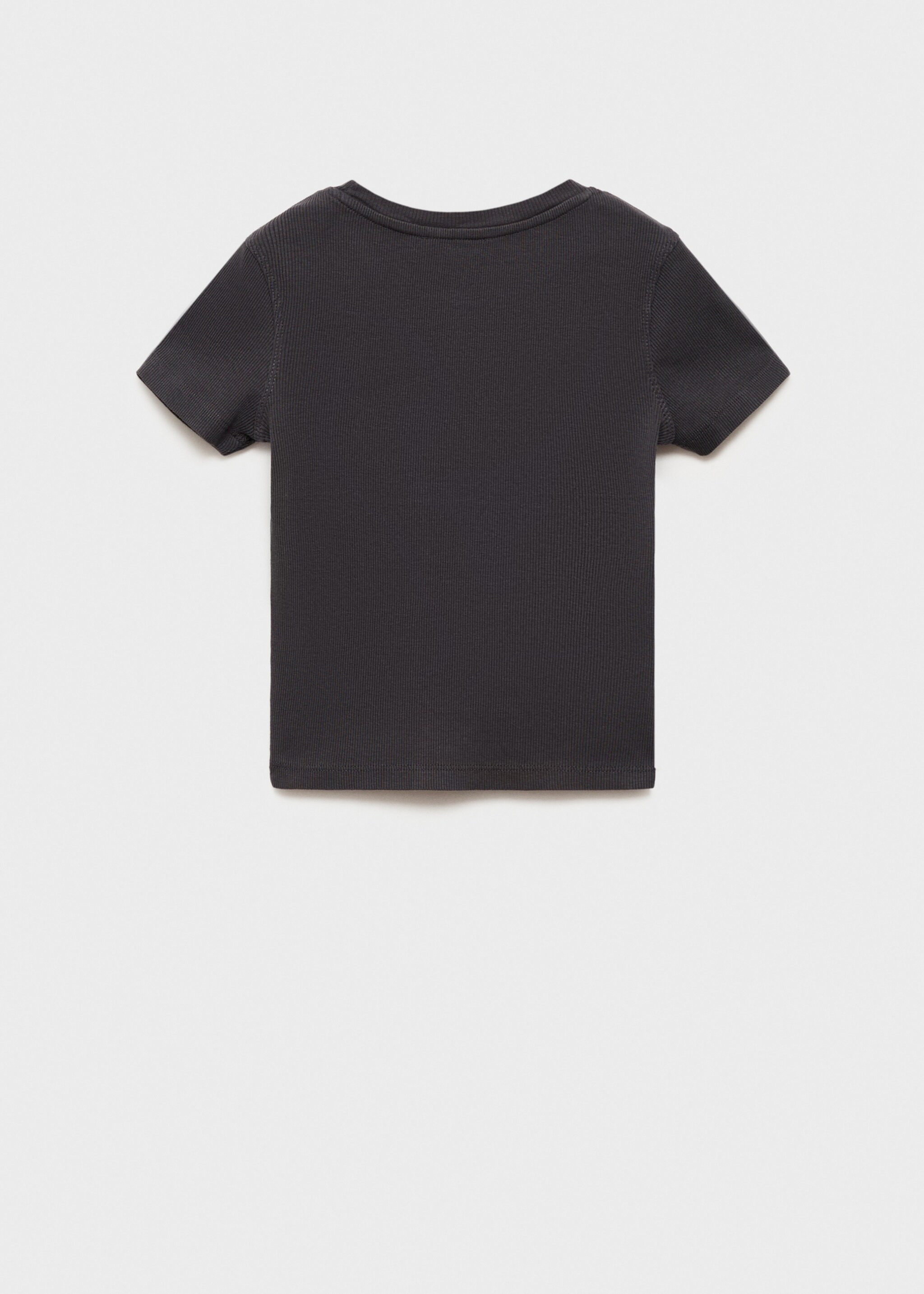 Geripptes Print-T-Shirt - Rückseite des Artikels