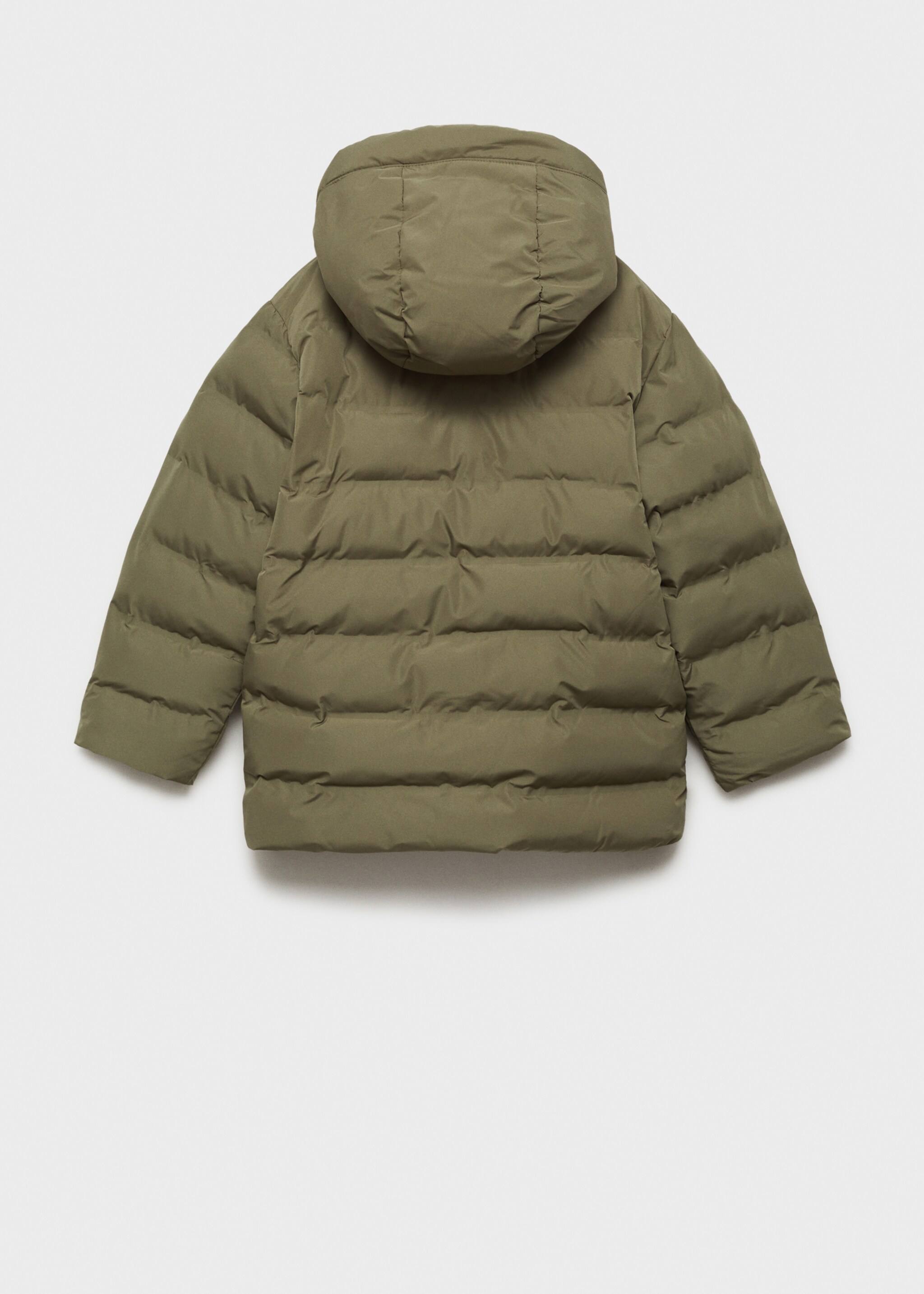 Pocket quilted jacket - Reverse of the article, Khaki. Ref: 77014761-00.
