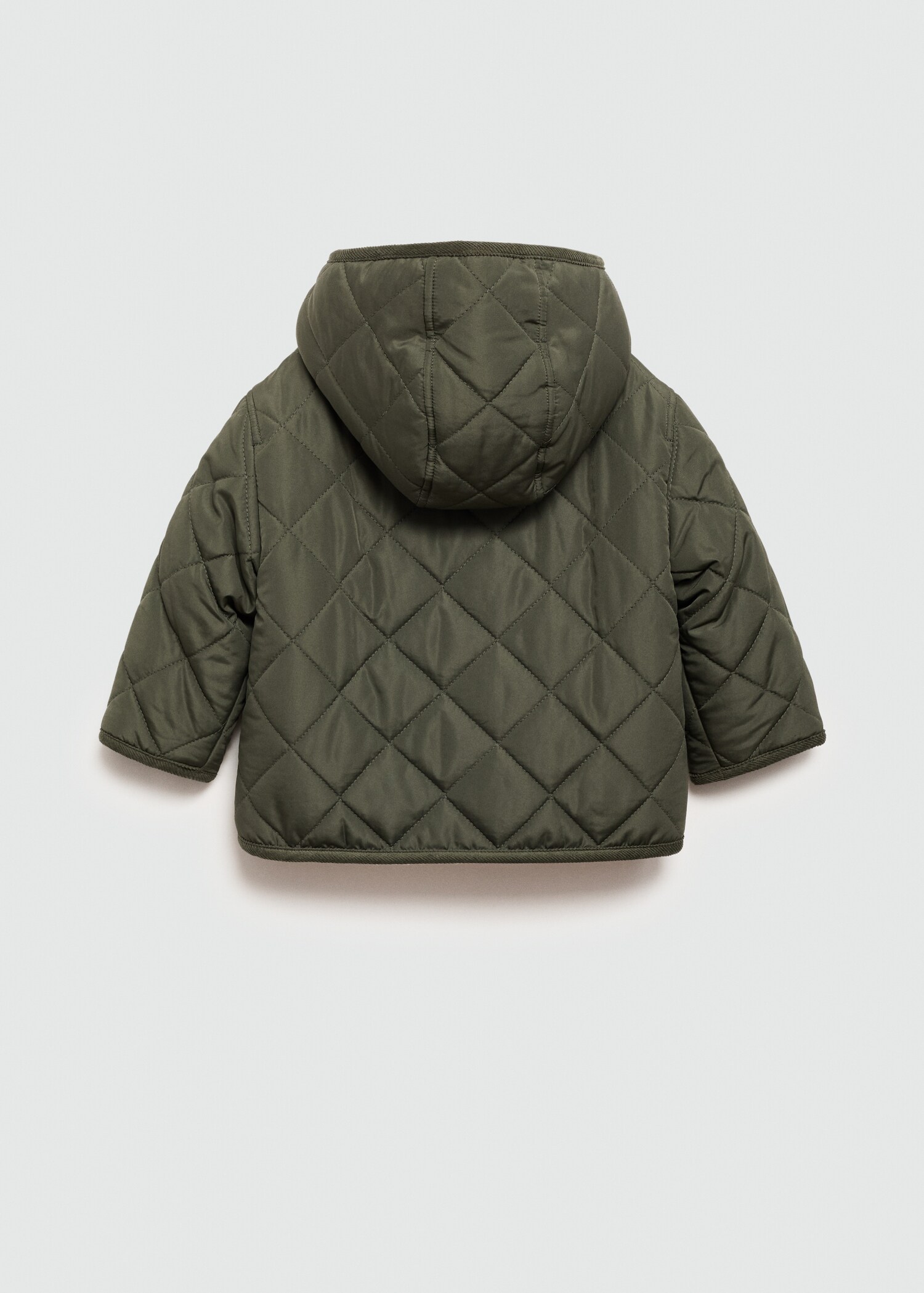 Padded anorak with shearling lining - Reverse of the article