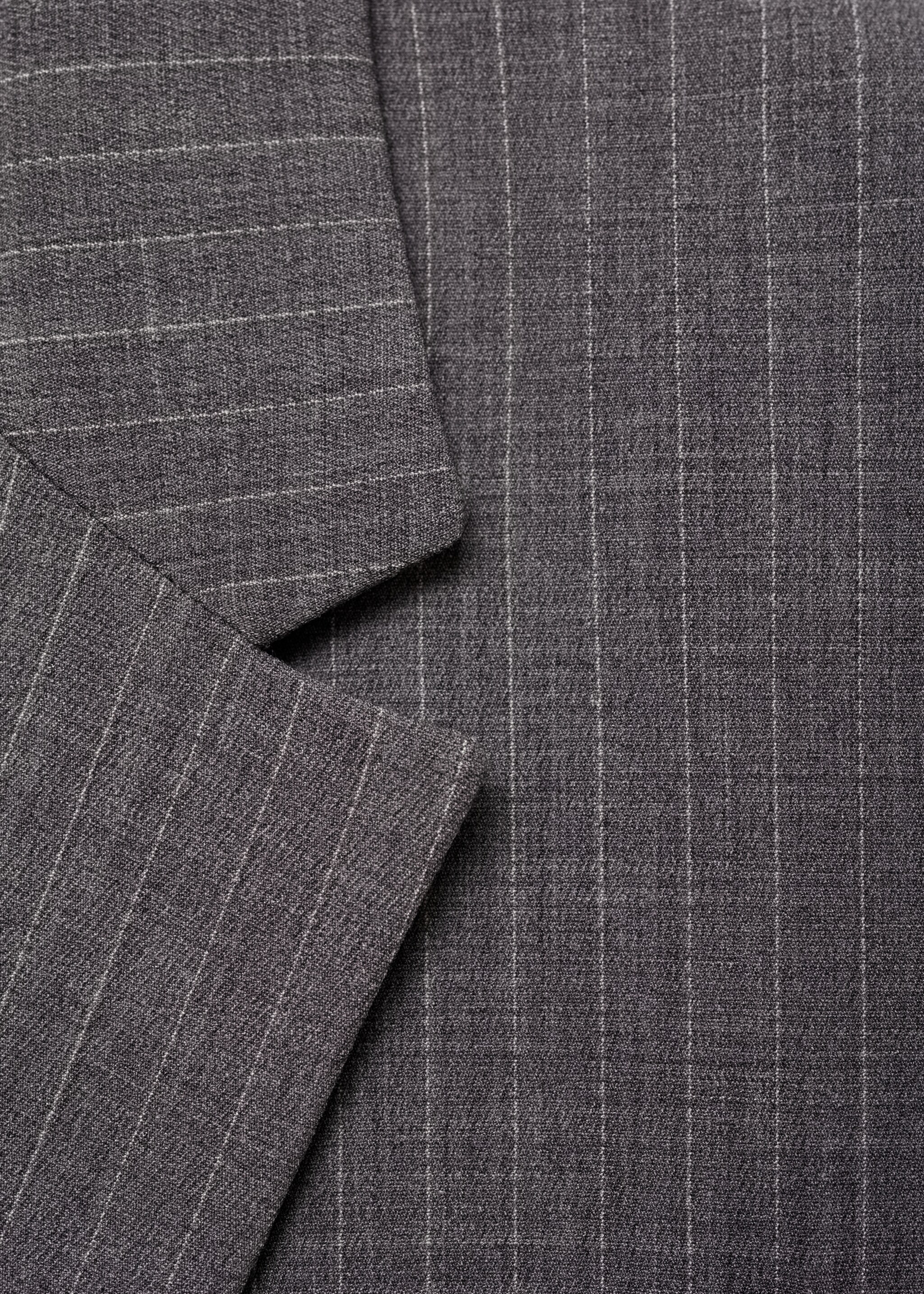 Blazer vestit ratlla diplomàtica - Detall de l'article 0, Gris. Ref: 77014767-00.