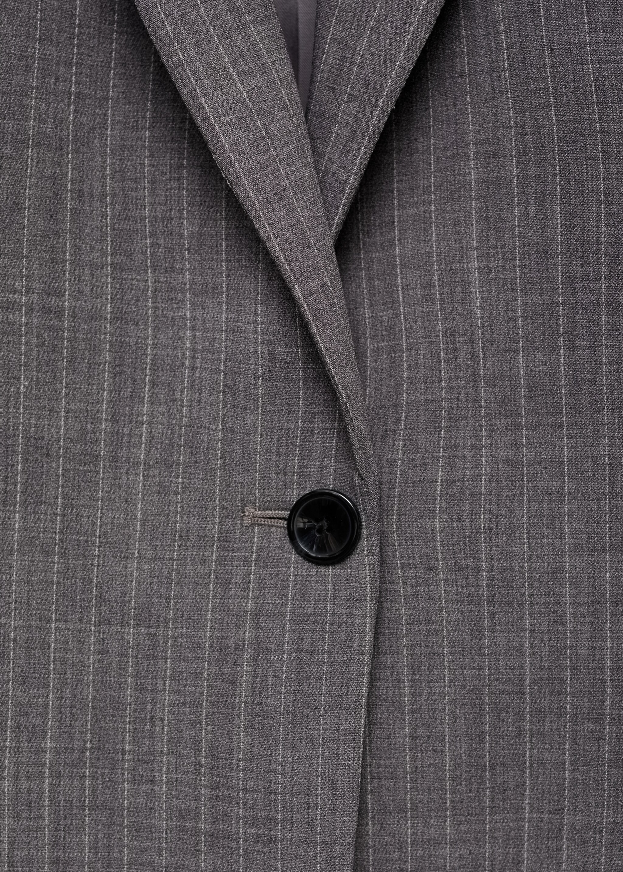 Blazer vestit ratlla diplomàtica - Detall de l'article 8, Gris. Ref: 77014767-00.