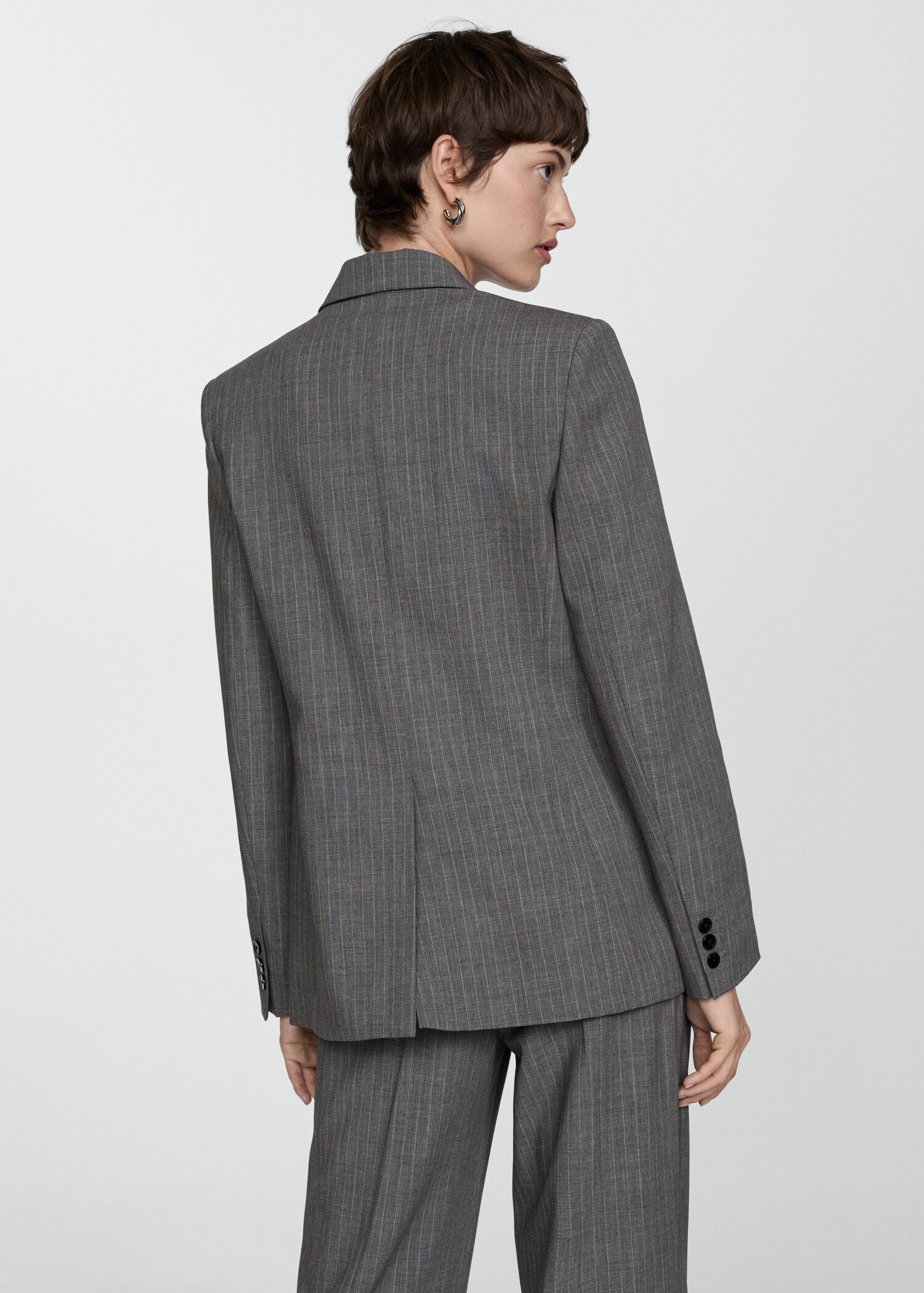 Blazer costume rayures tennis - Verso de l’article