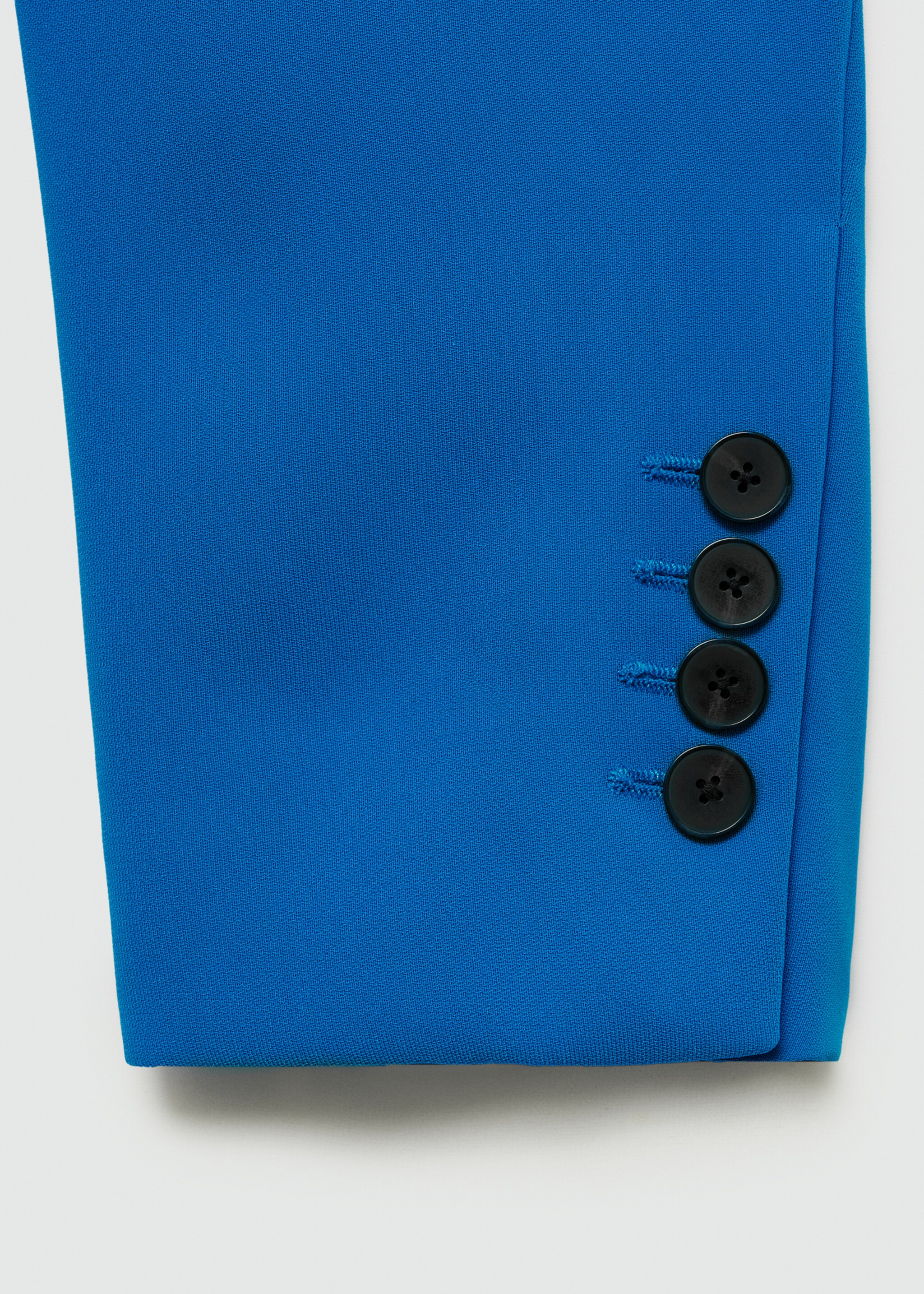 Straight-fit suit jacket - Details of the article 0, Blue. Ref: 77014769-00.