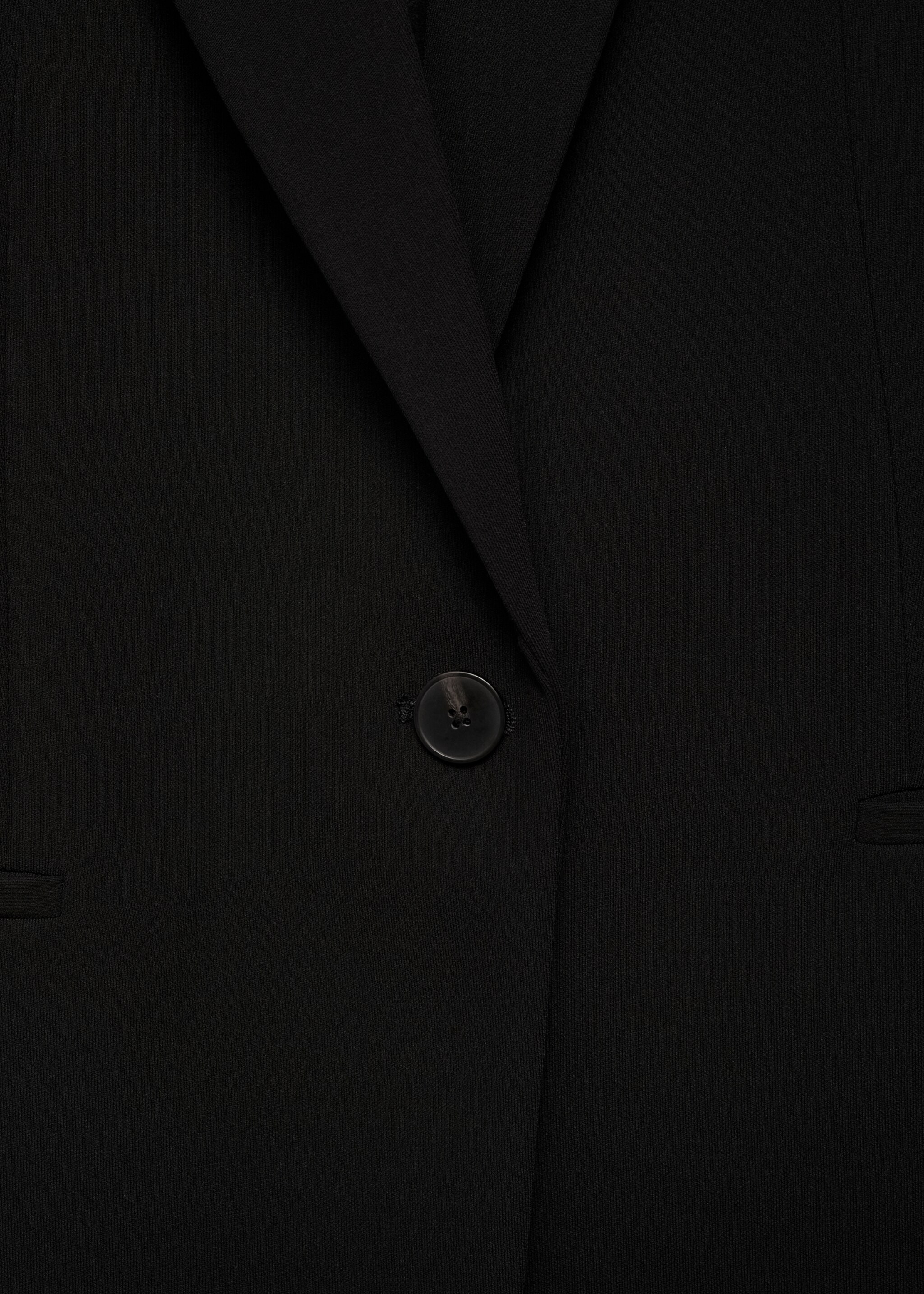Gerade Anzugjacke - Detail des Artikels 8, Schwarz. Ref: 77014769-00.