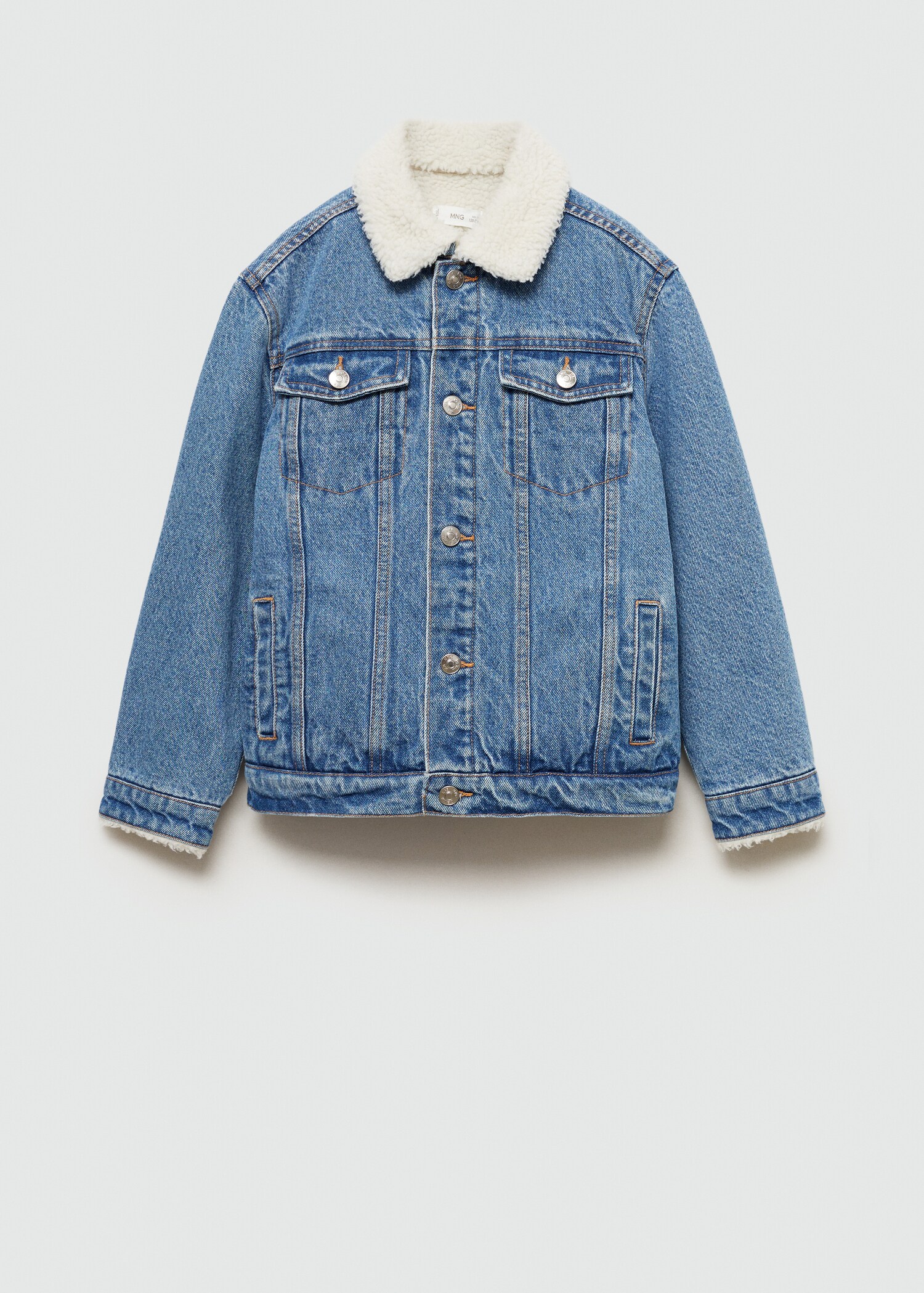Shearling denim jacket - Article without model