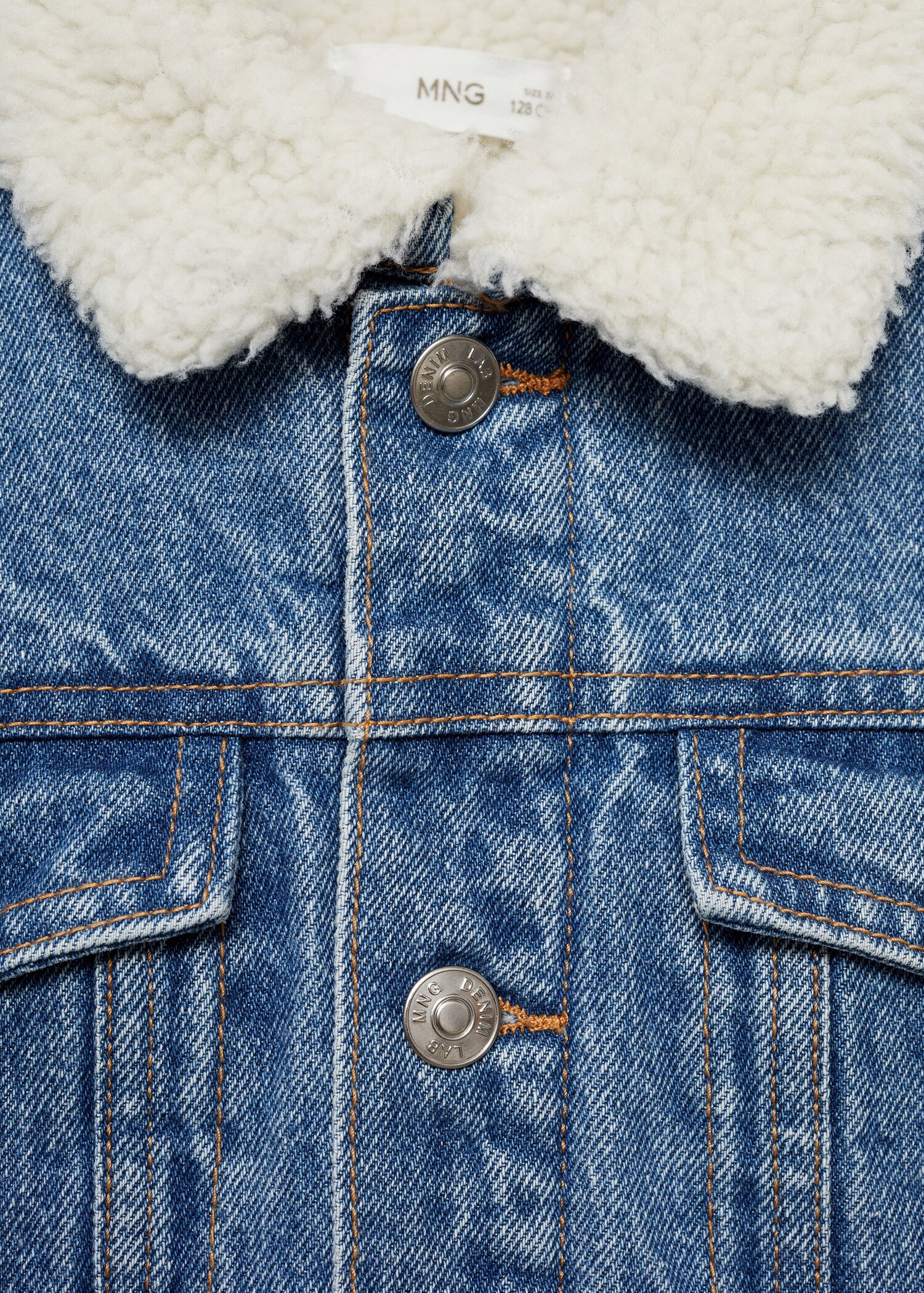 Shearling denim jacket - Details of the article 8