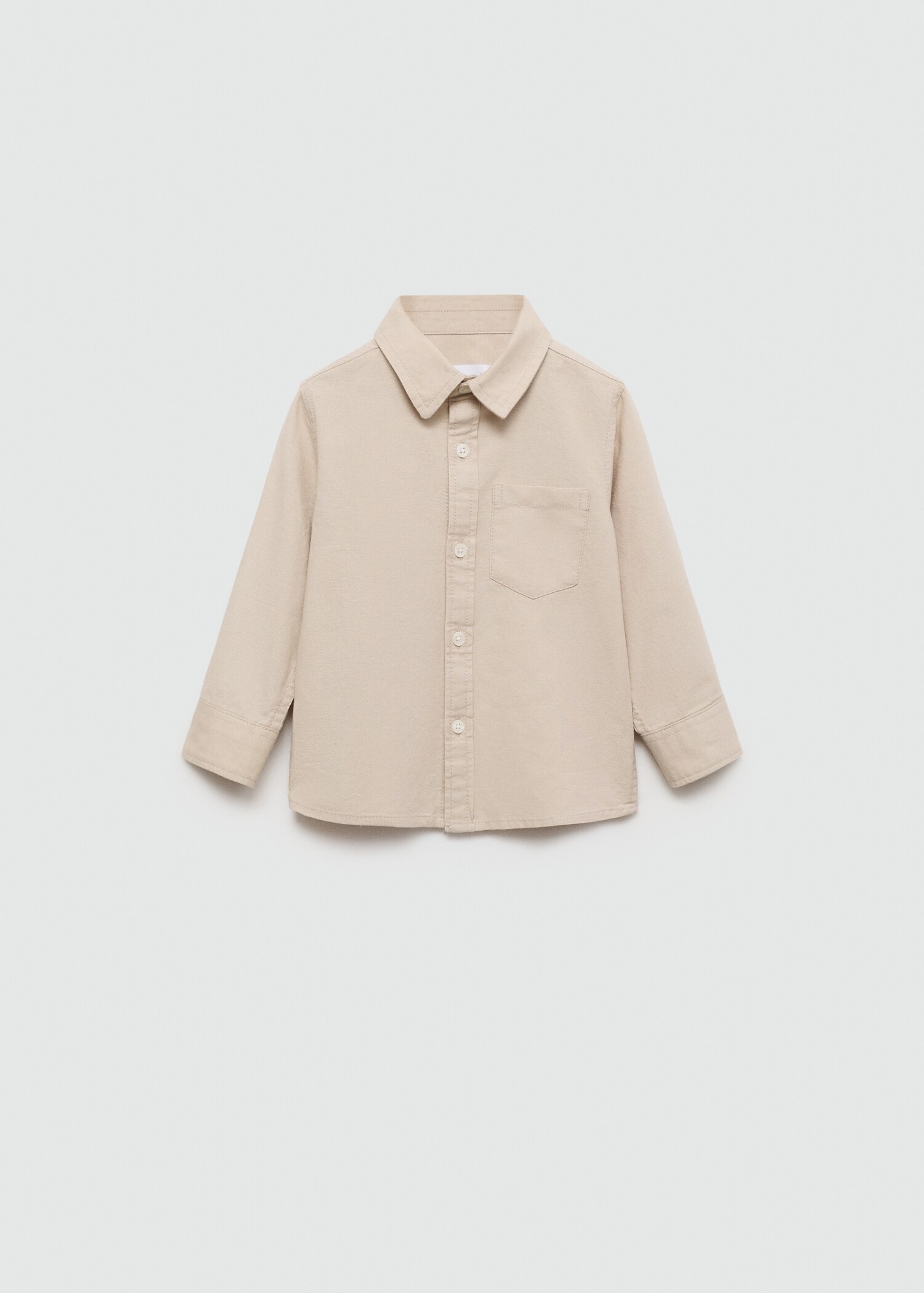 Chest-pocket cotton shirt - Article without model