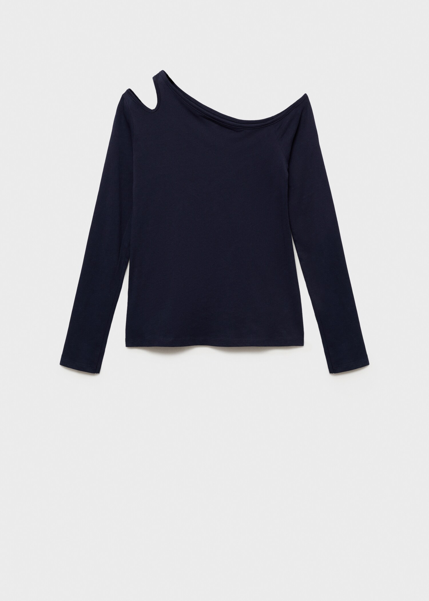 Asymmetric cotton T-shirt - Article without model