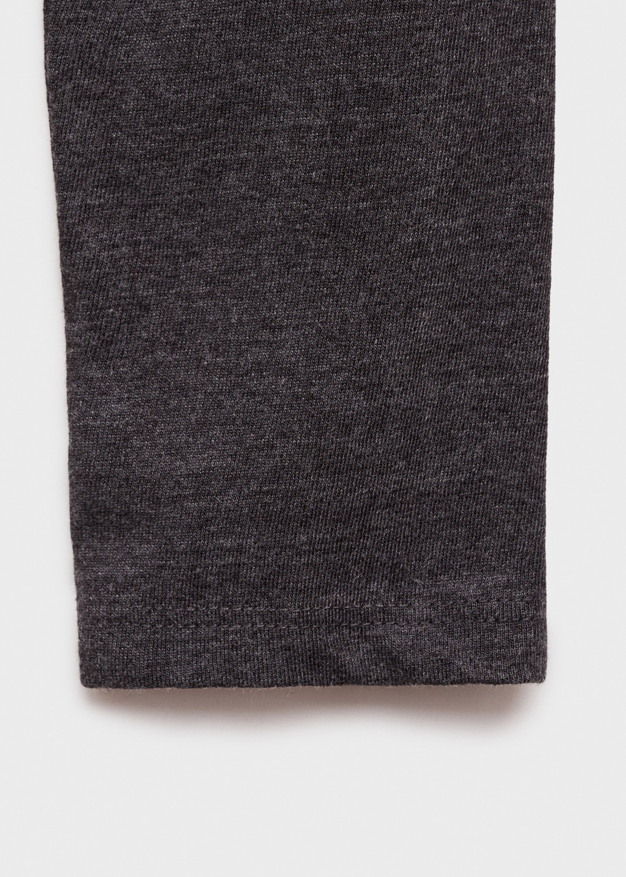 Asymmetric cotton T-shirt - Details of the article 0, Grey. Ref: 77014785-00.
