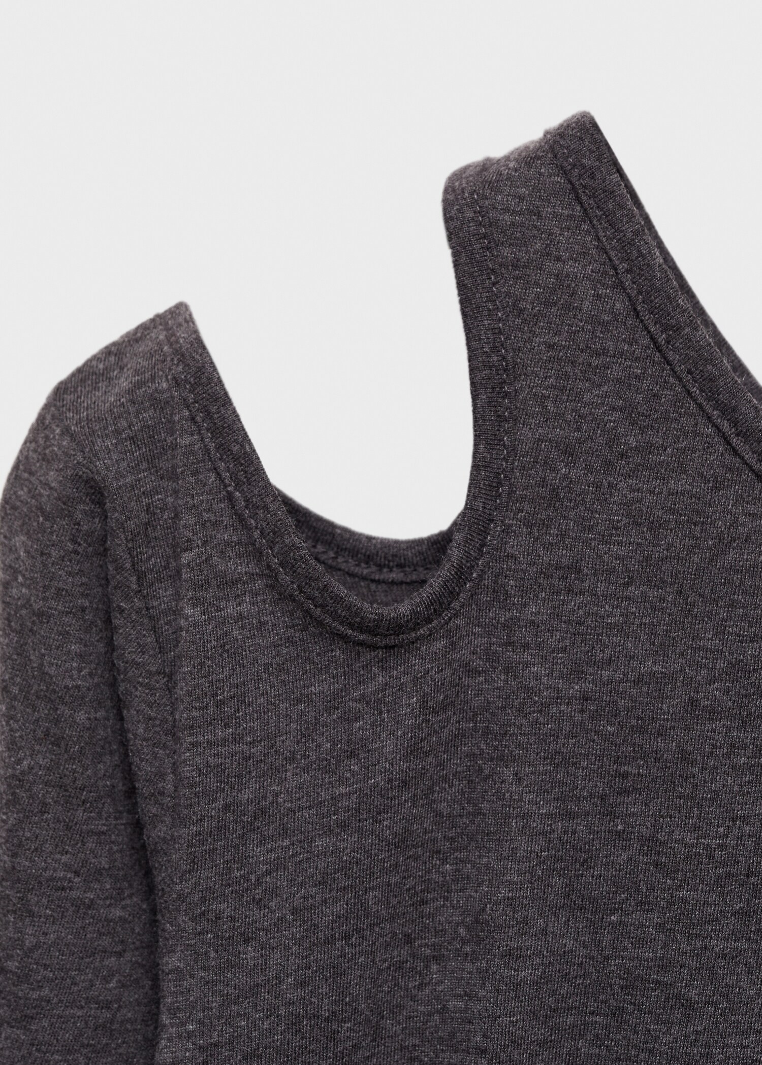 Asymmetric cotton T-shirt - Details of the article 8