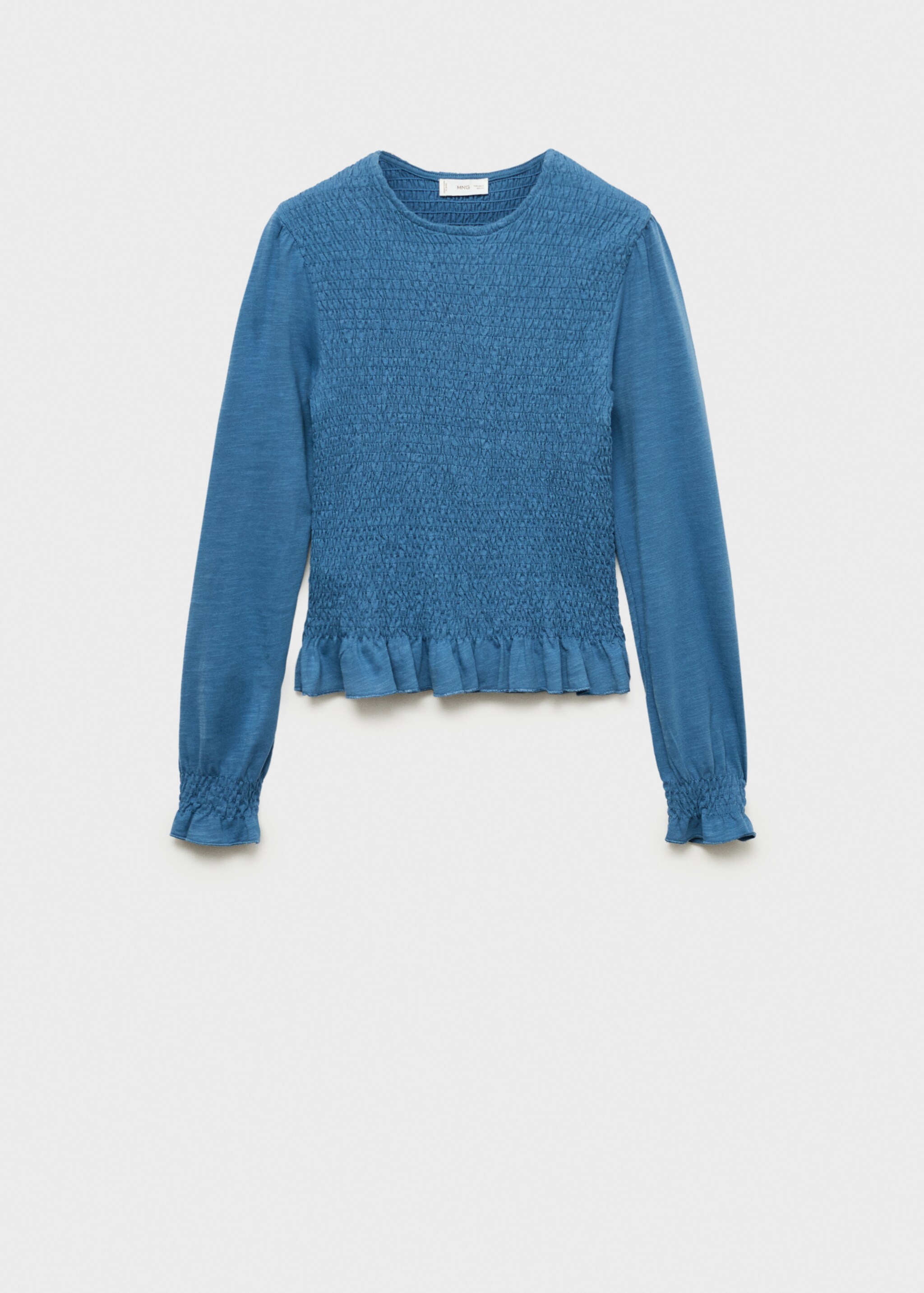 Rynkad detalj blus - Artikel utan modell, Blå. Ref: 77014786-00.