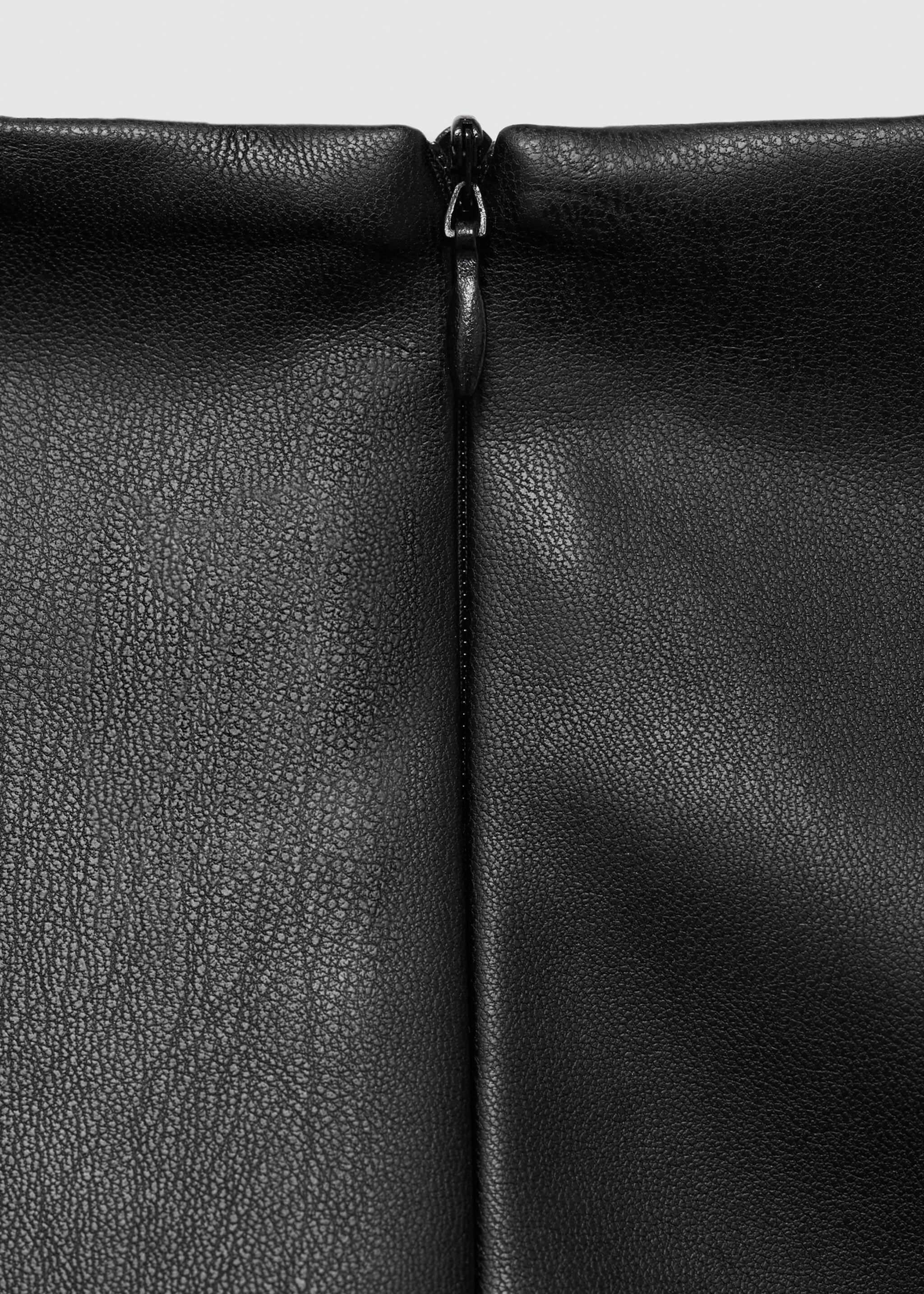Minifalda efecto piel - Detalle del artículo 0, Negro. Ref: 77014789-00.