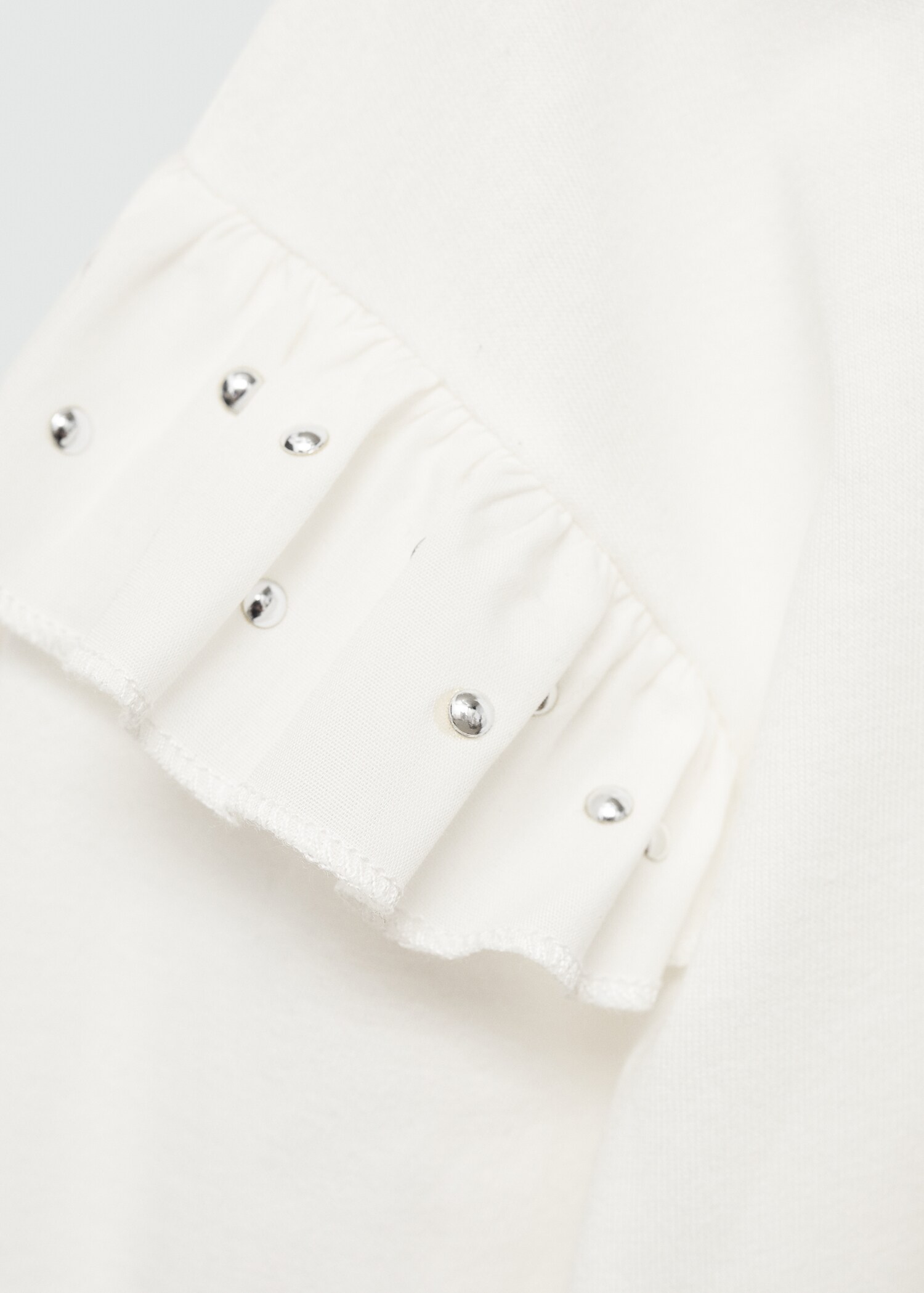 T-shirt with studded ruffles - Details of the article 8