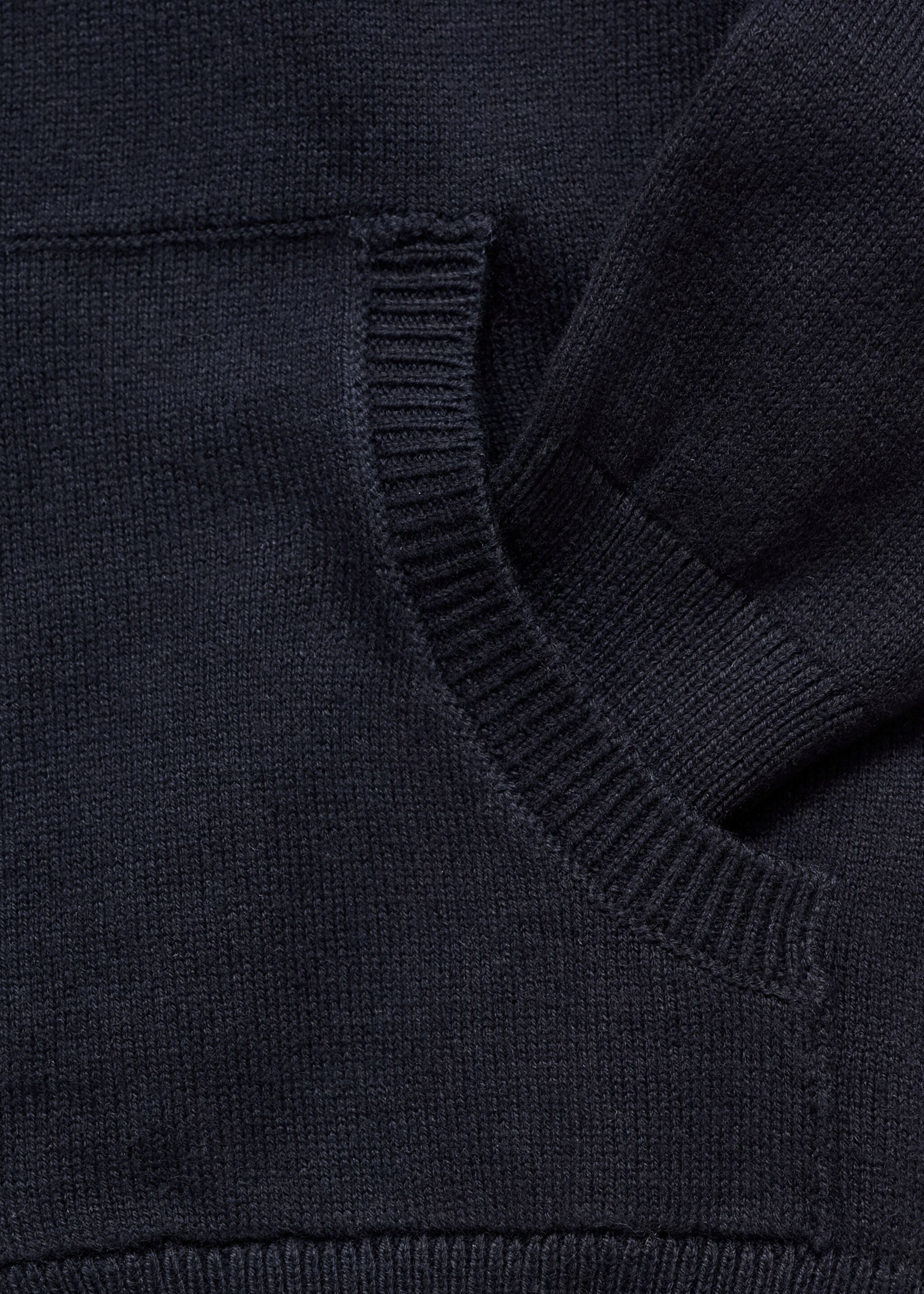 Zipped cardigan - Details of the article 0, Dark Navy. Ref: 77015147-00.