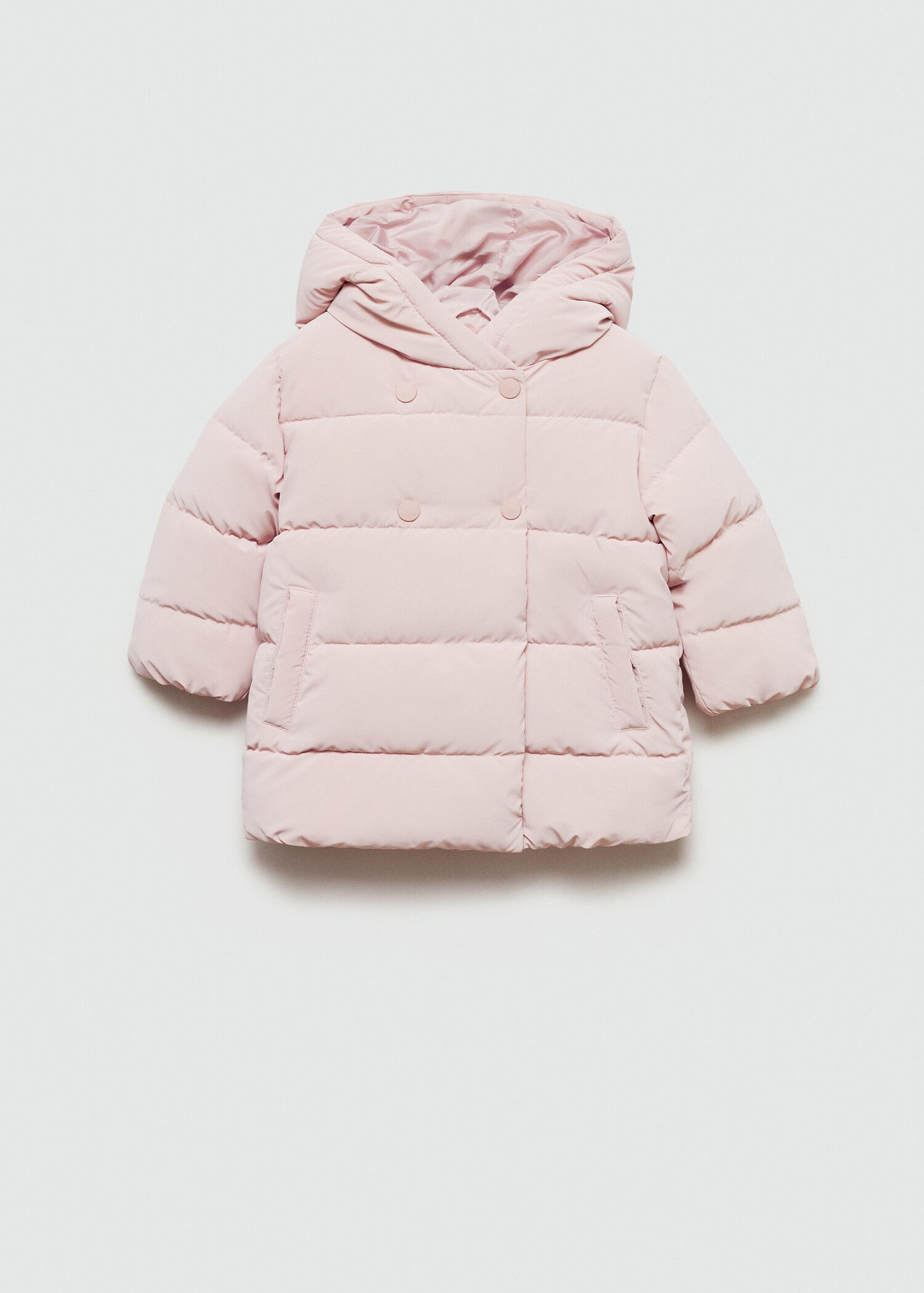 Padded anorak with shearling lining - Article without model