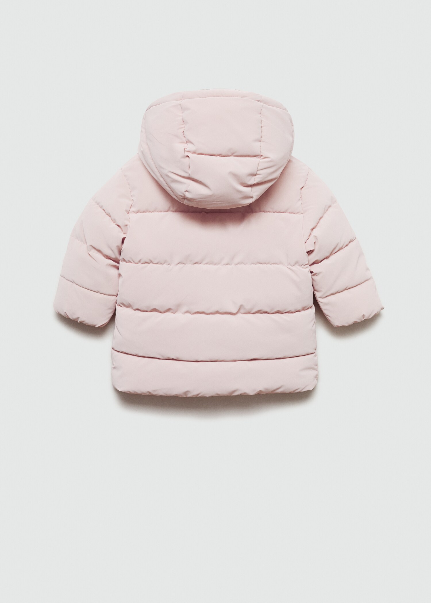 Padded anorak with shearling lining - Reverse of the article