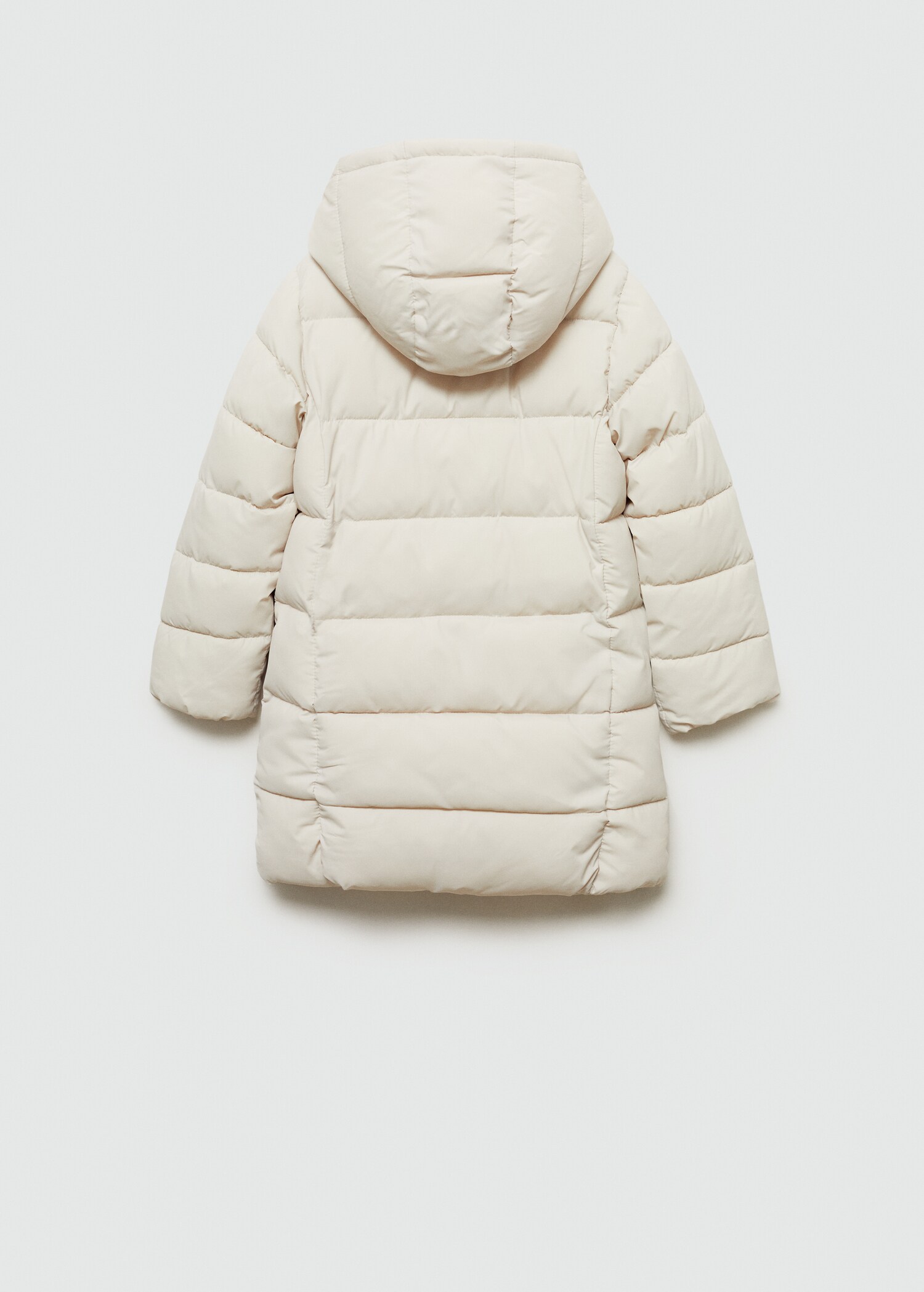 Hood puffer coat - Reverse of the article