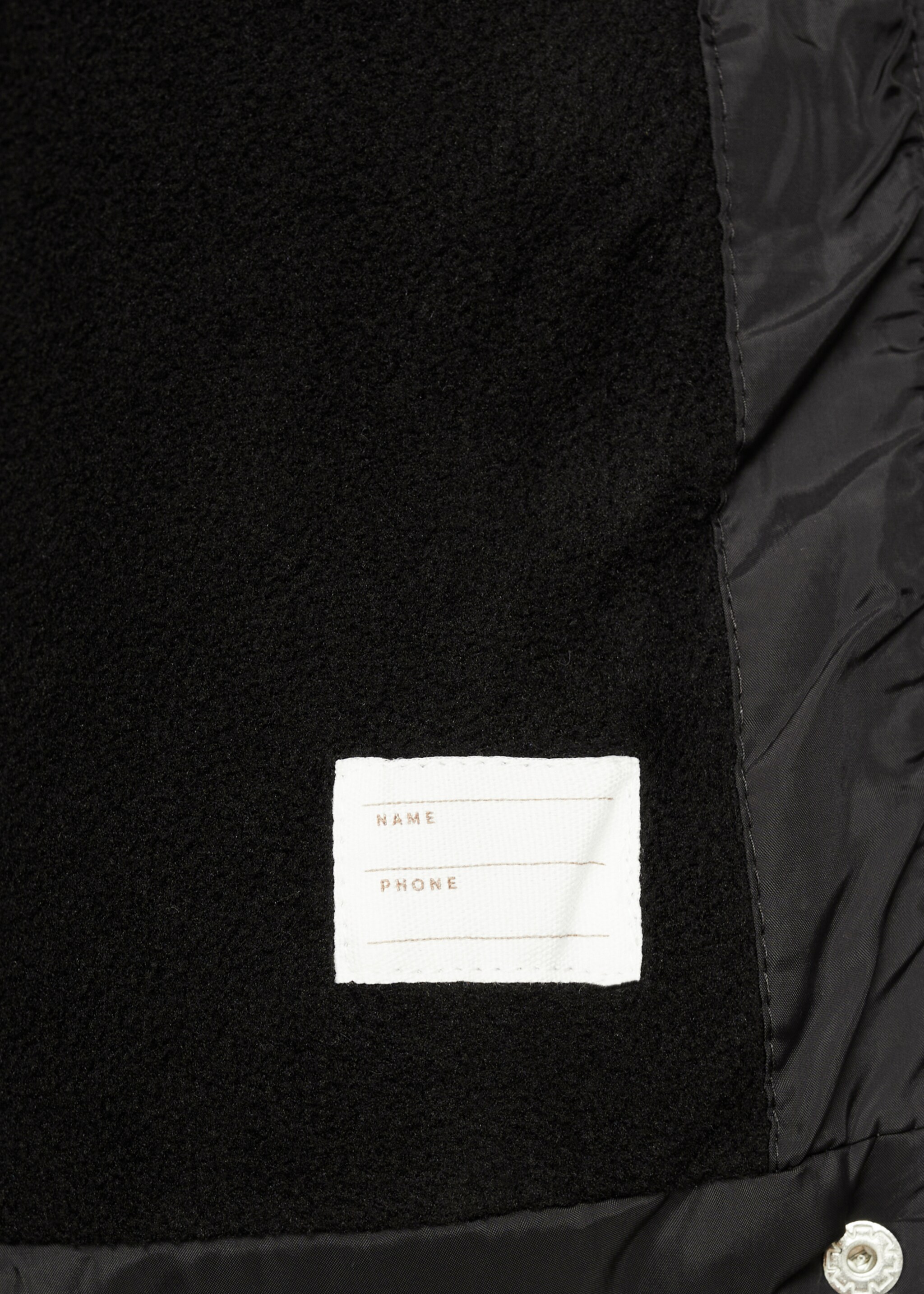 Hood puffer coat - Details of the article 0, Black. Ref: 77015634-00.