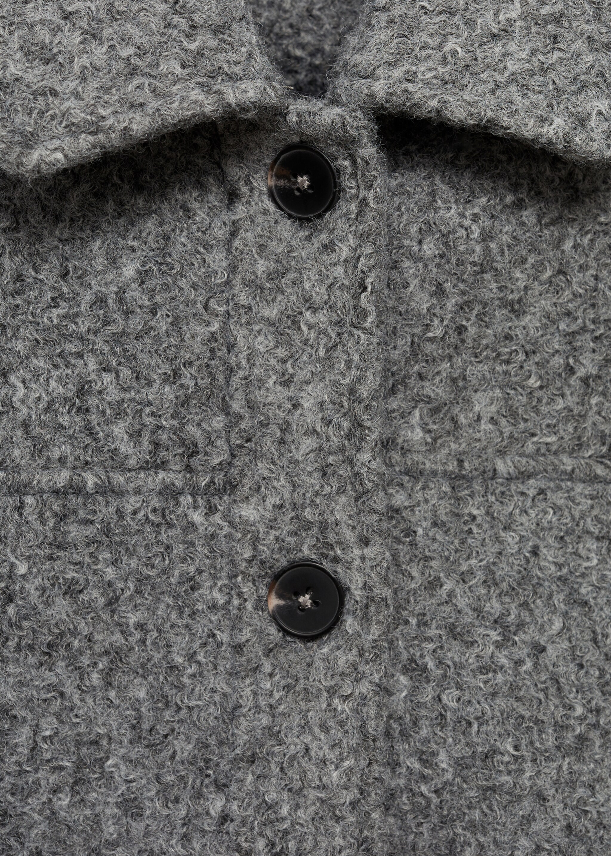 Bouclé-Bomberjacke - Detail des Artikels 8, Grau. Ref: 77015635-00.