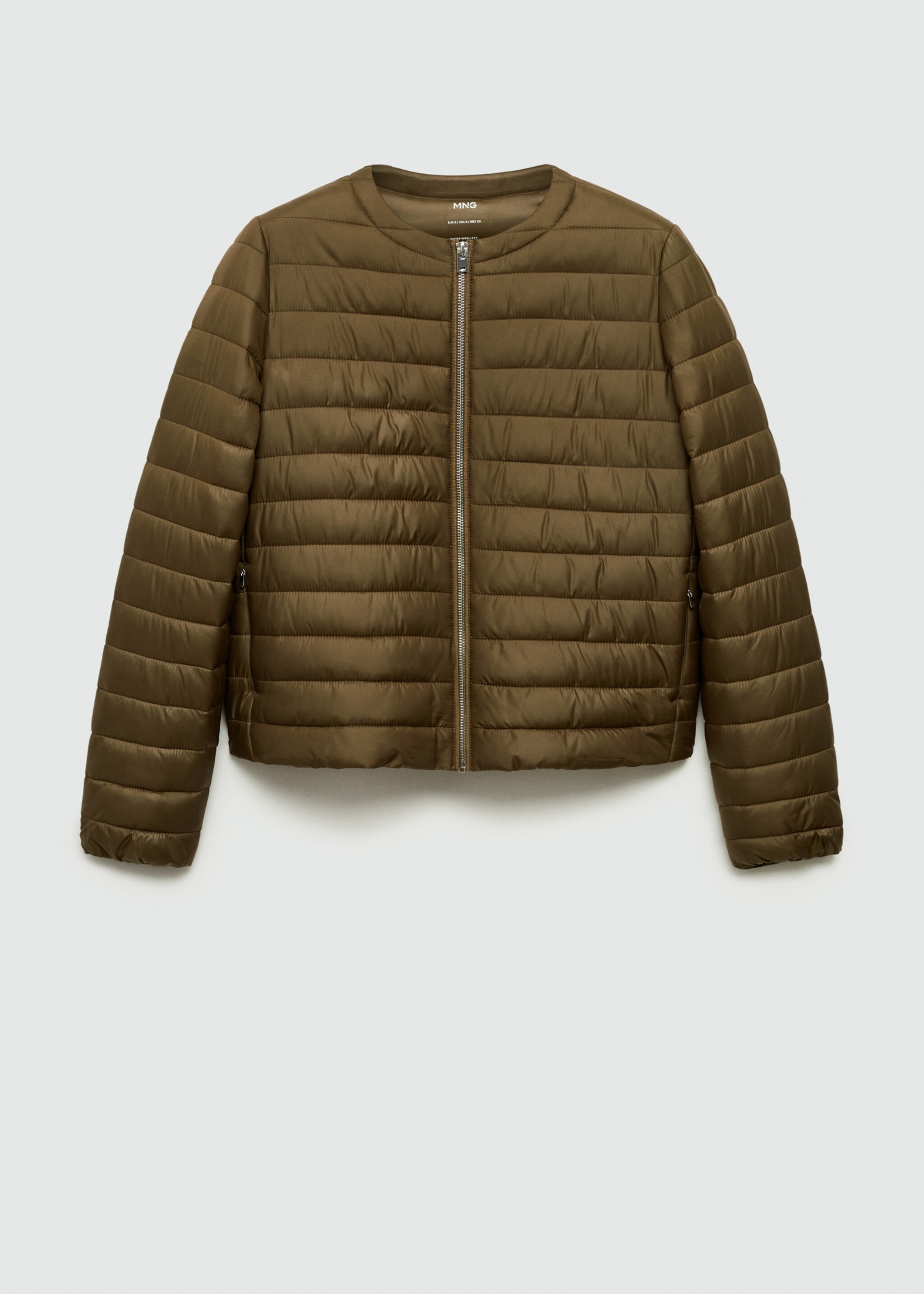 Anorak acolchado bolsillos - Artículo sin modelo, Khaki. Ref: 77015636-00.