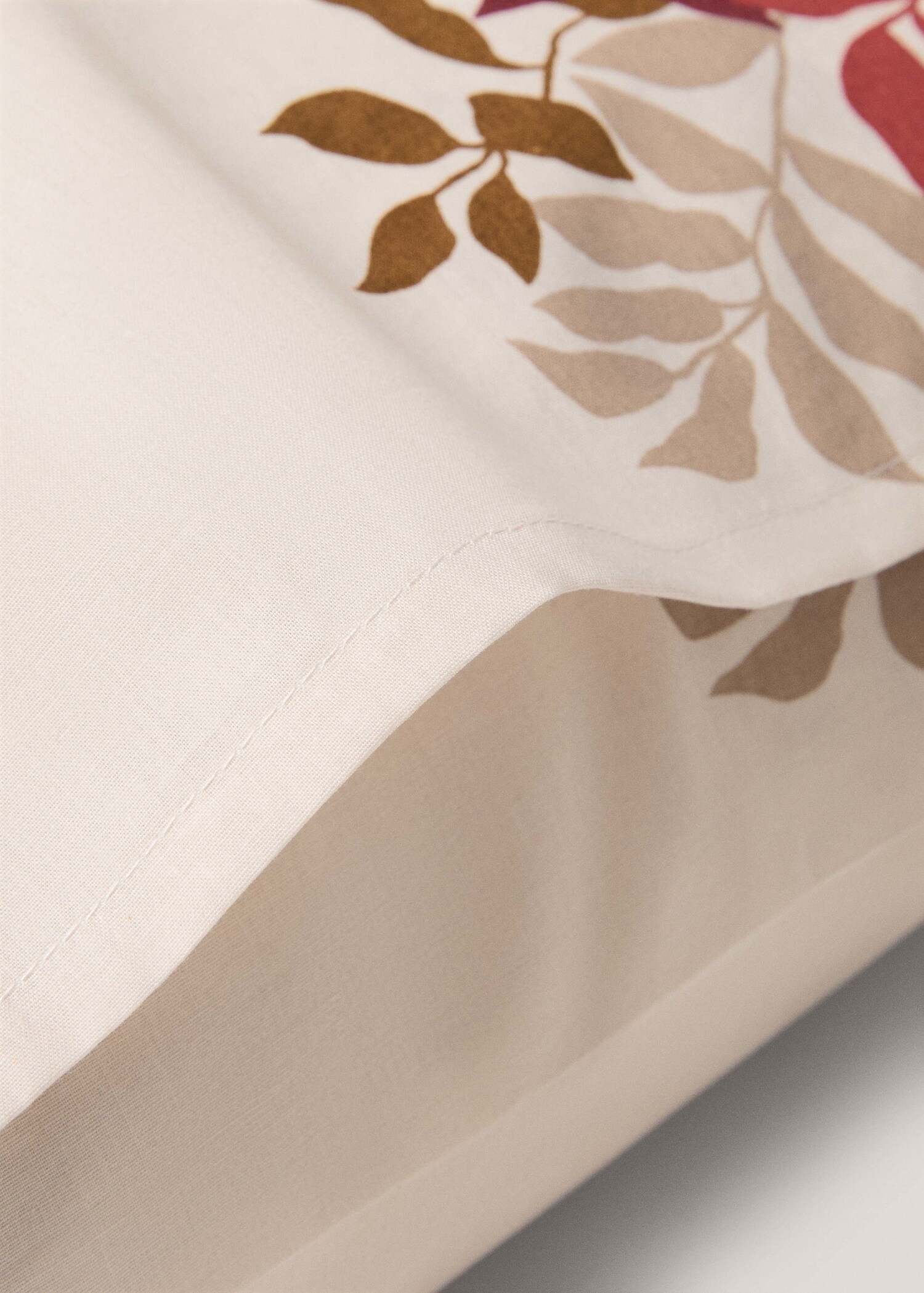 100% cotton floral pillowcase 60x60cm - Details of the article 3