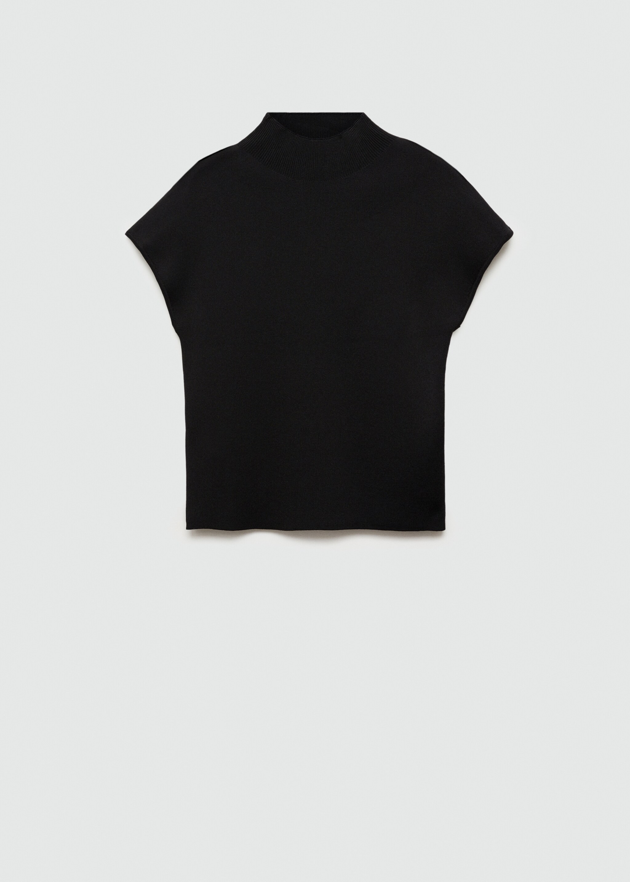 Pull-over col montant manches courtes - Article sans modèle