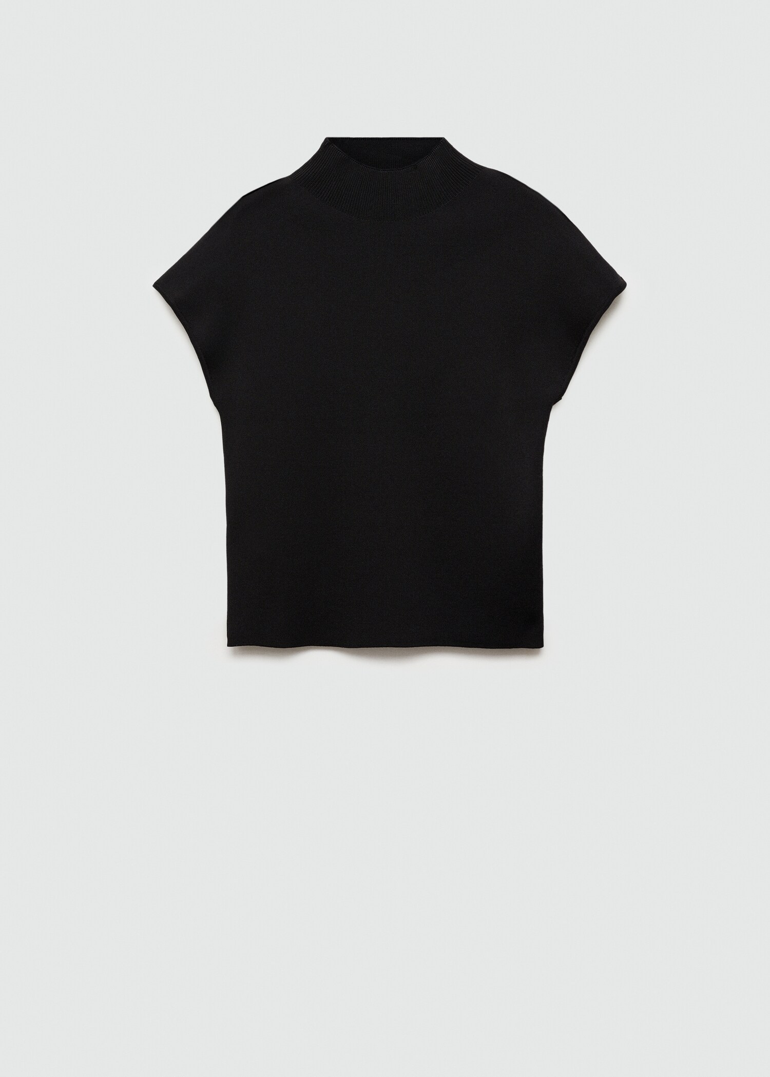 Pull-over col montant manches courtes - Article sans modèle