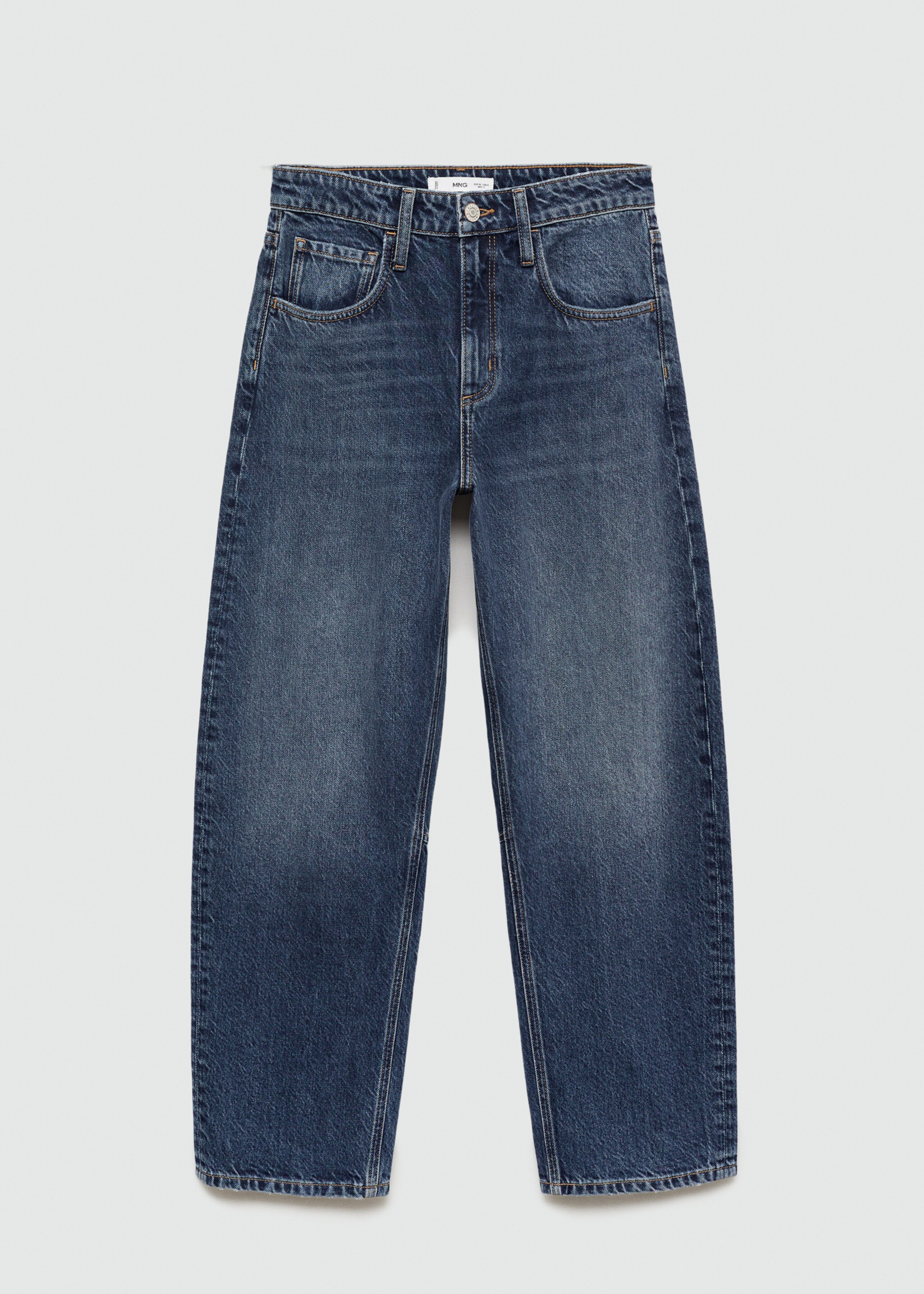 High-rise balloon jeans - Article without model, Dark Blue. Ref: 77015647-00.