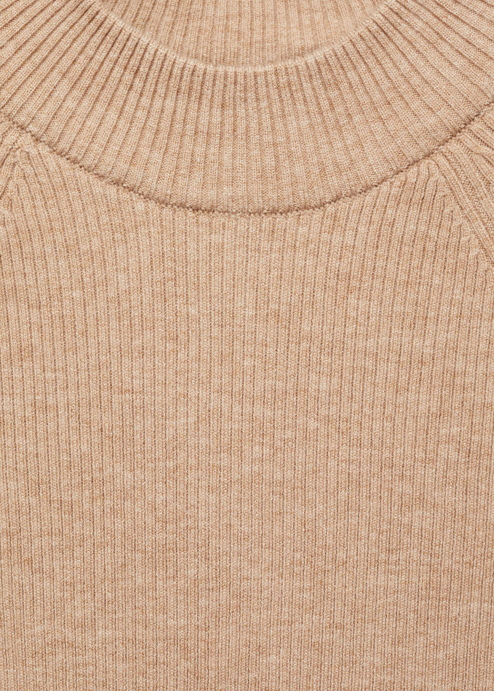 Ribbed t-shirt with perkins neck - Details of the article 8, Light/Pastel Grey. Ref: 77015652-00.