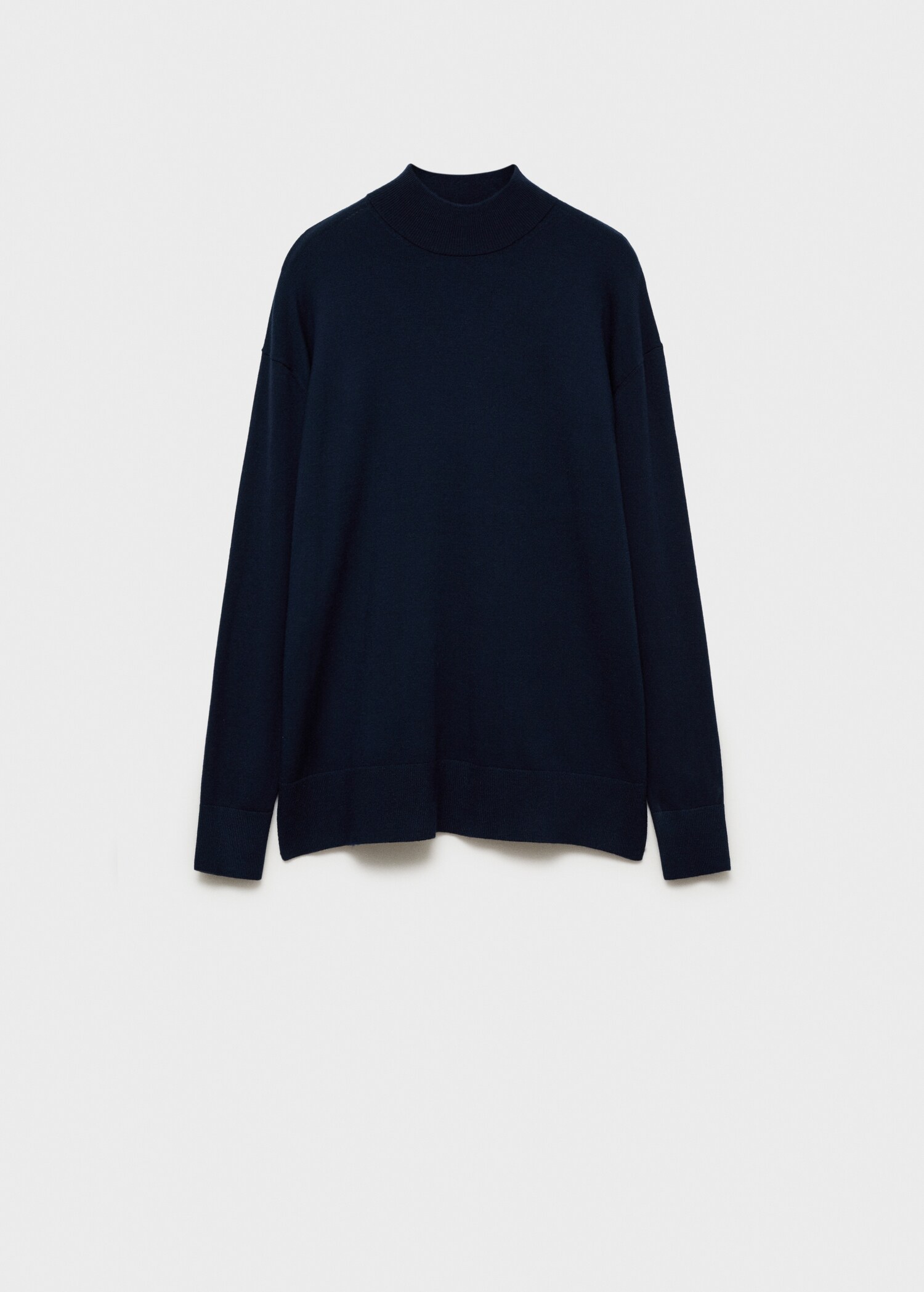 Knitted sweater with perkins neck - Article without model