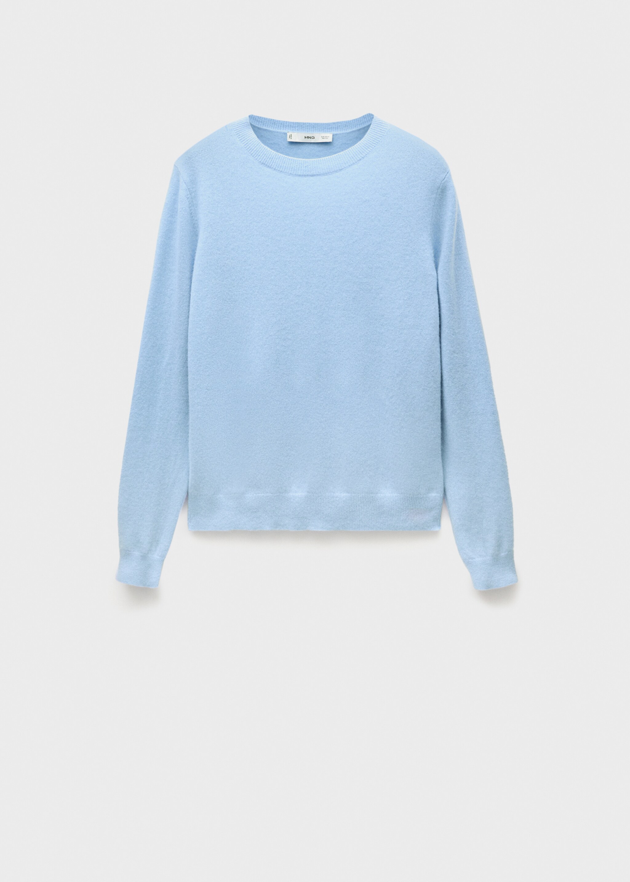 100% cashmere sweater - Article without model, Sky Blue. Ref: 77015655-00.