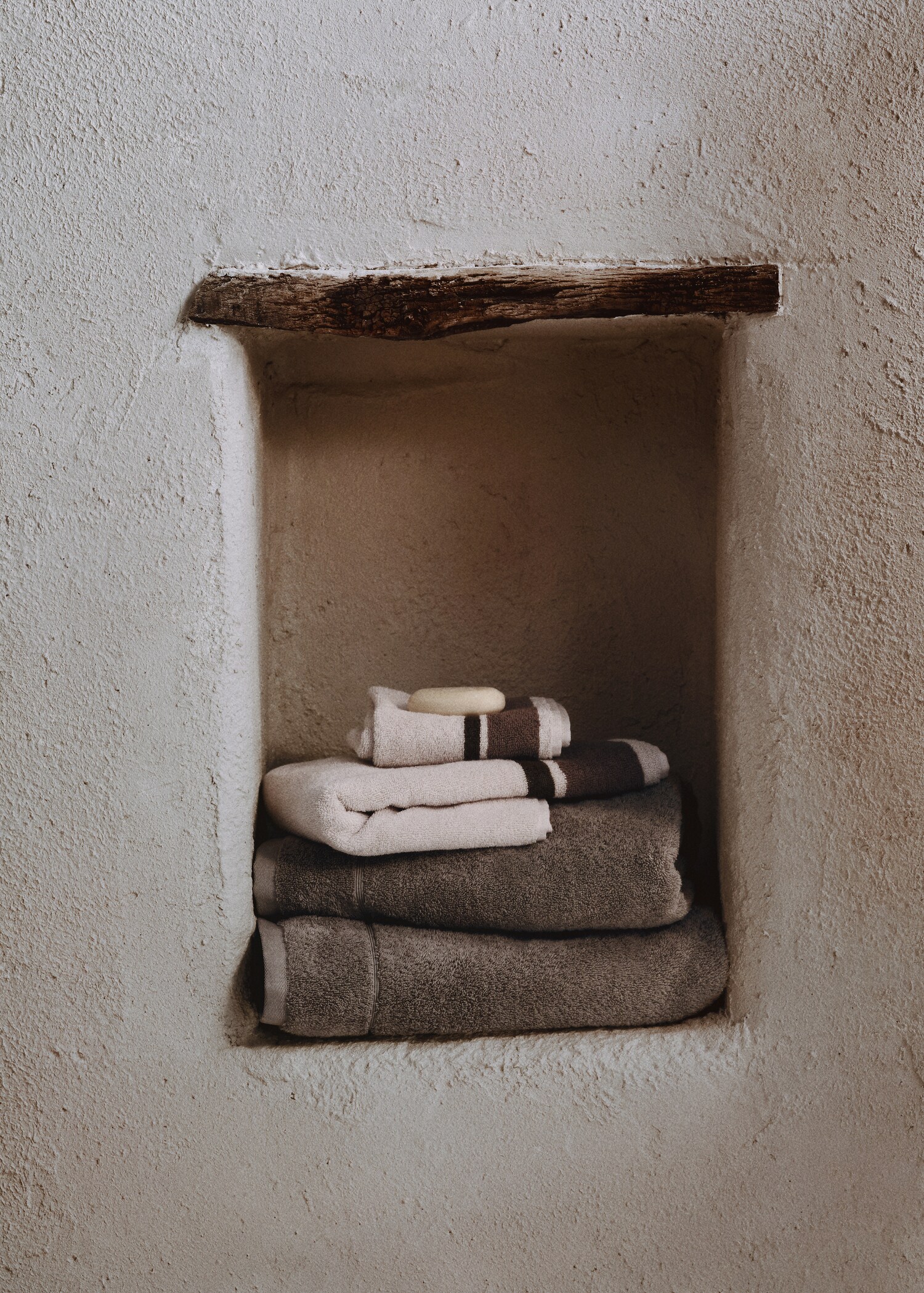 Tovallola lavabo 100% cotó ratlles 50x90cm - Detall de l'article 6