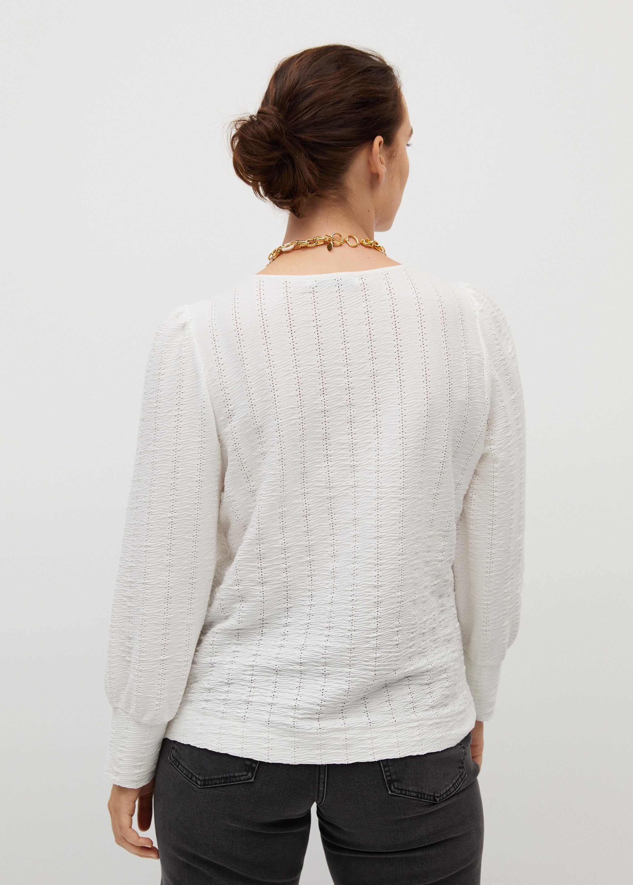 Openwork details T-shirt - Reverse of the article