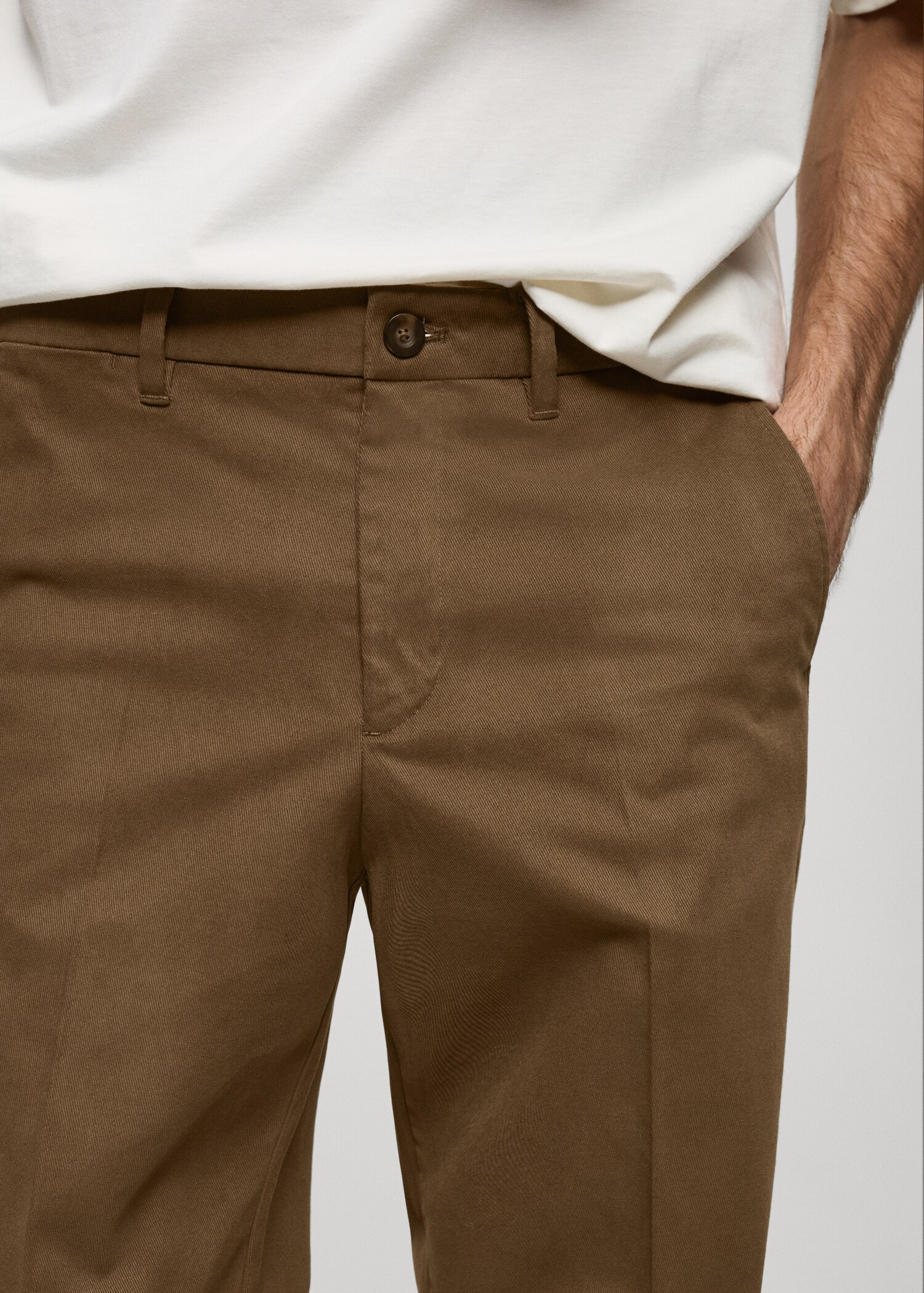 Regular Fit-Baumwollhose - Detail des Artikels 1