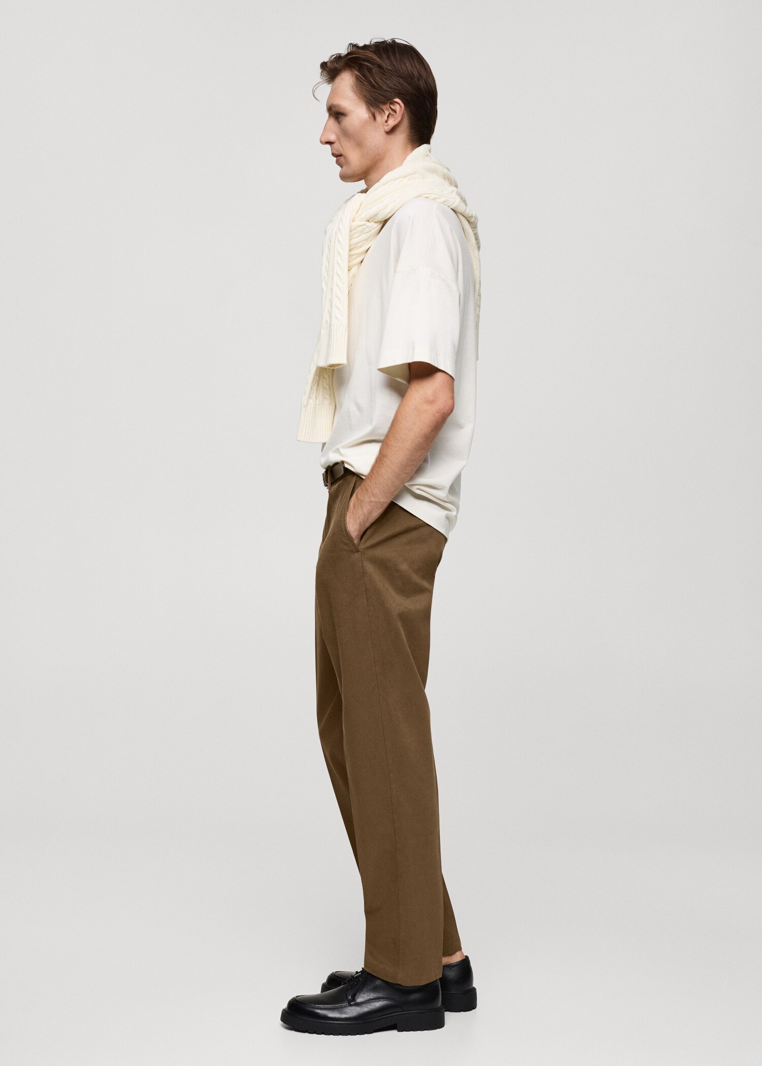 Regular Fit-Baumwollhose - Detail des Artikels 2