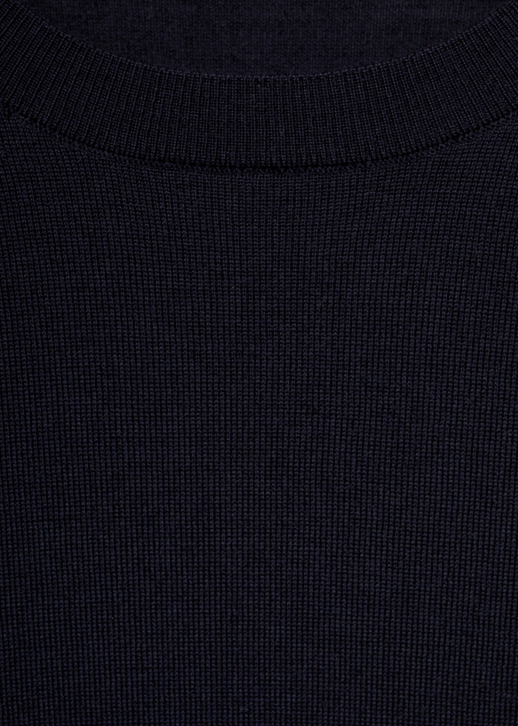 Jersey 100% lana punto medio - Detalle del artículo 0, Azul marino oscuro. Ref: 77015978-00.