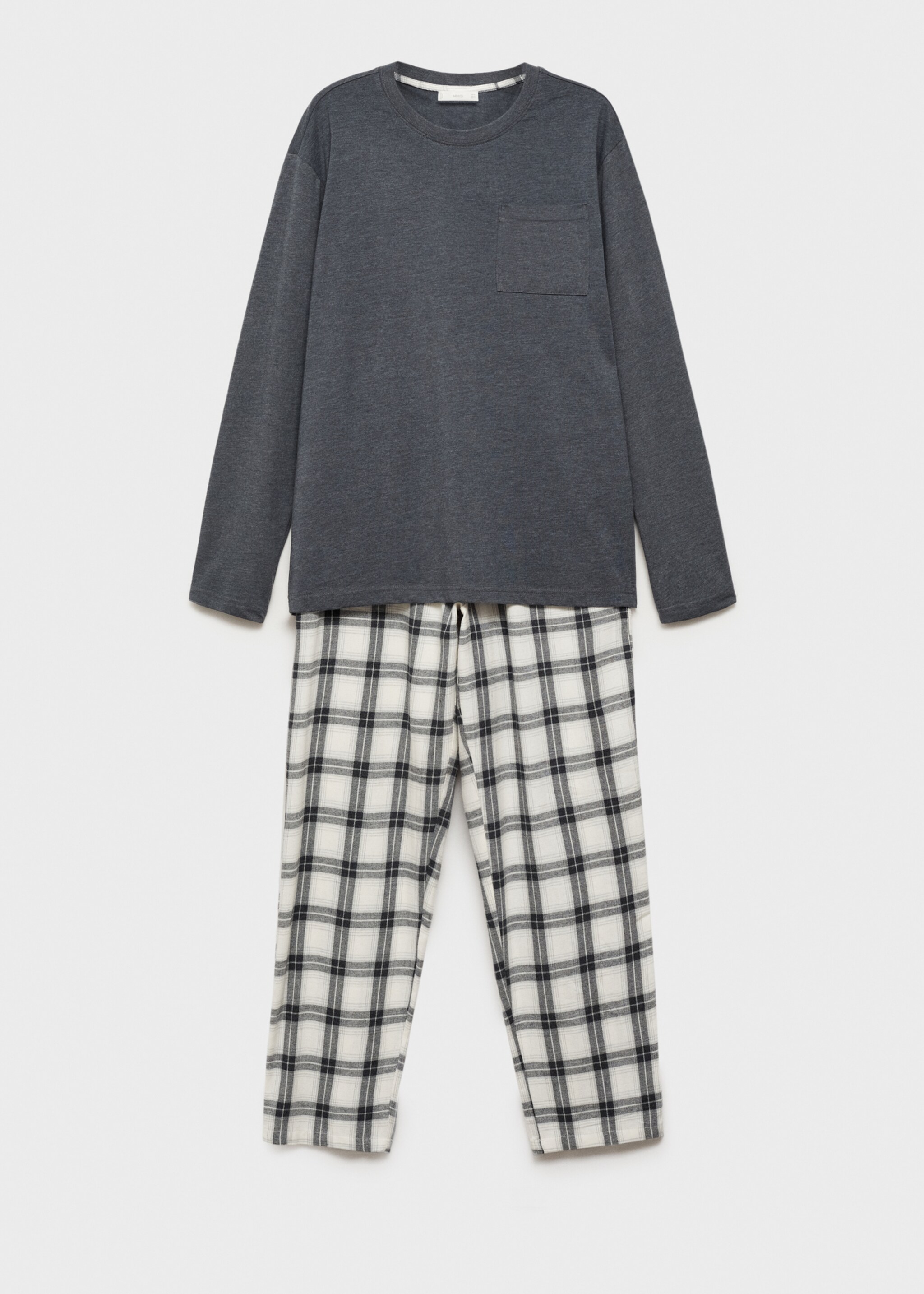 Gecombineerde geruite pyjamaset 100% katoen - Artikel zonder model