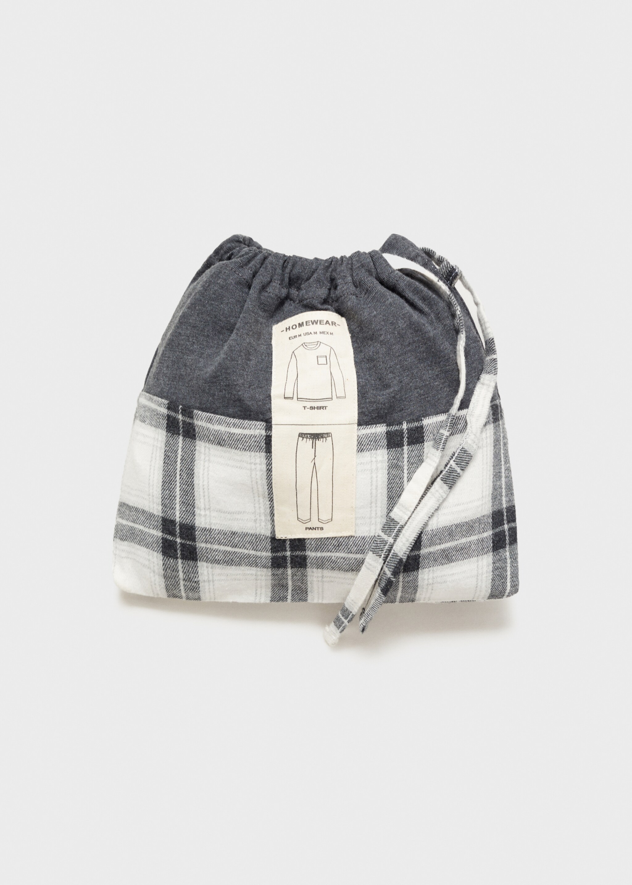 Gecombineerde geruite pyjamaset 100% katoen - Detail van het artikel 8