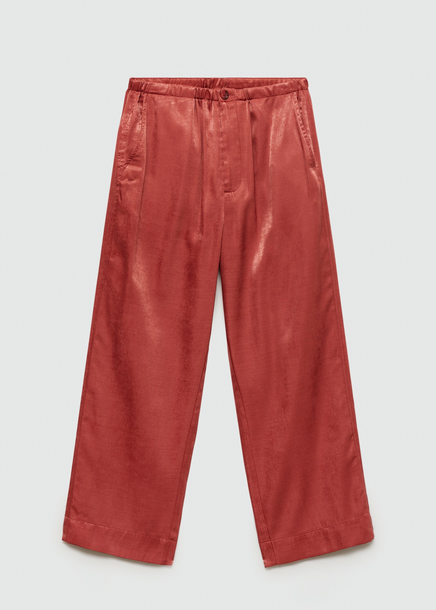 Satijnen crop broek - Artikel zonder model